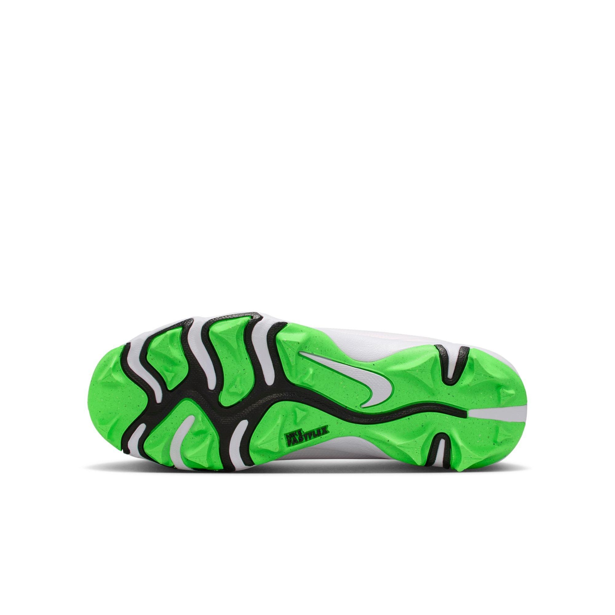 Nike Kyler Vapor Shark Preschool Boys' "White/Green Strike/Pink Foam/Black" Football Cleat