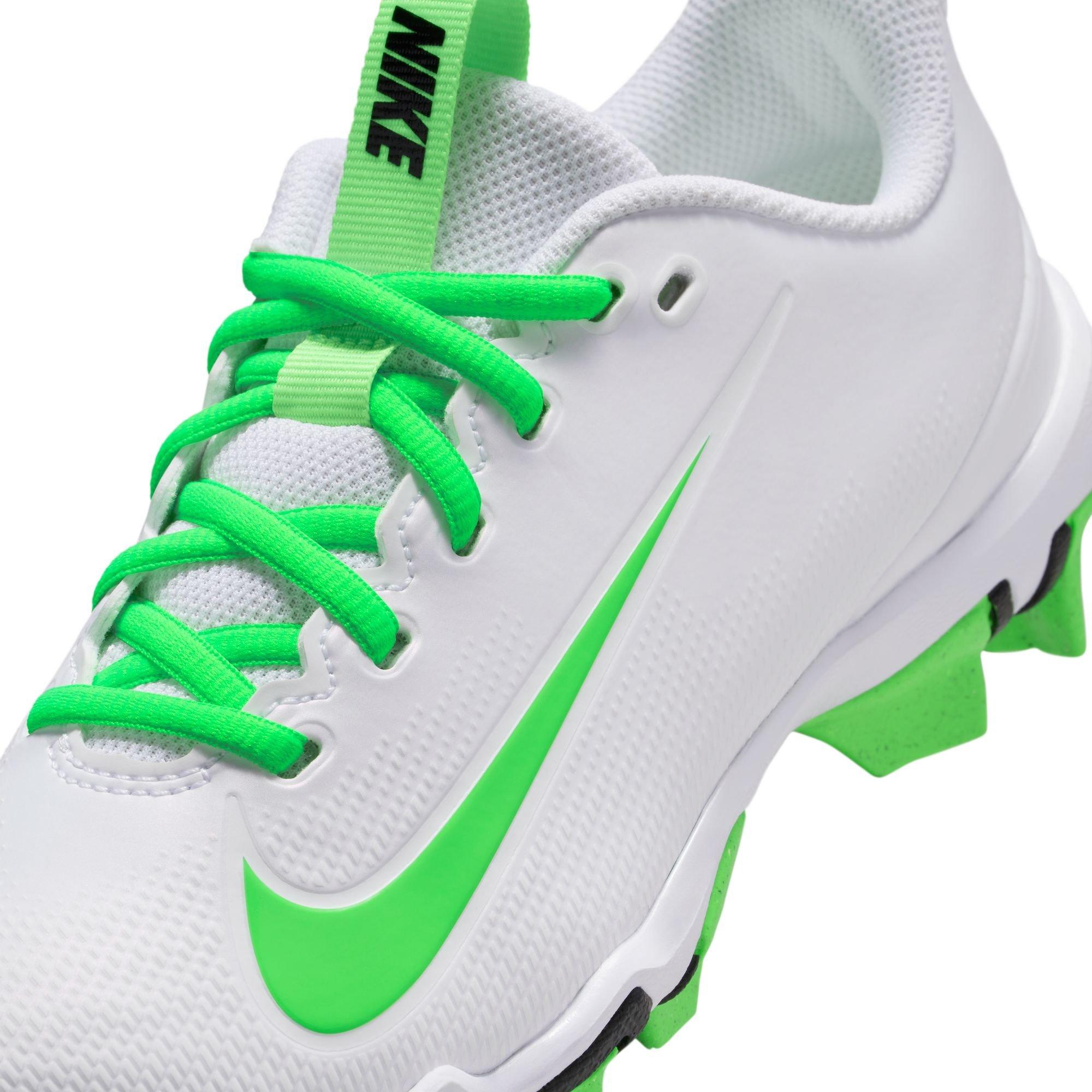 Nike Kyler Vapor Shark Preschool Boys' "White/Green Strike/Pink Foam/Black" Football Cleat