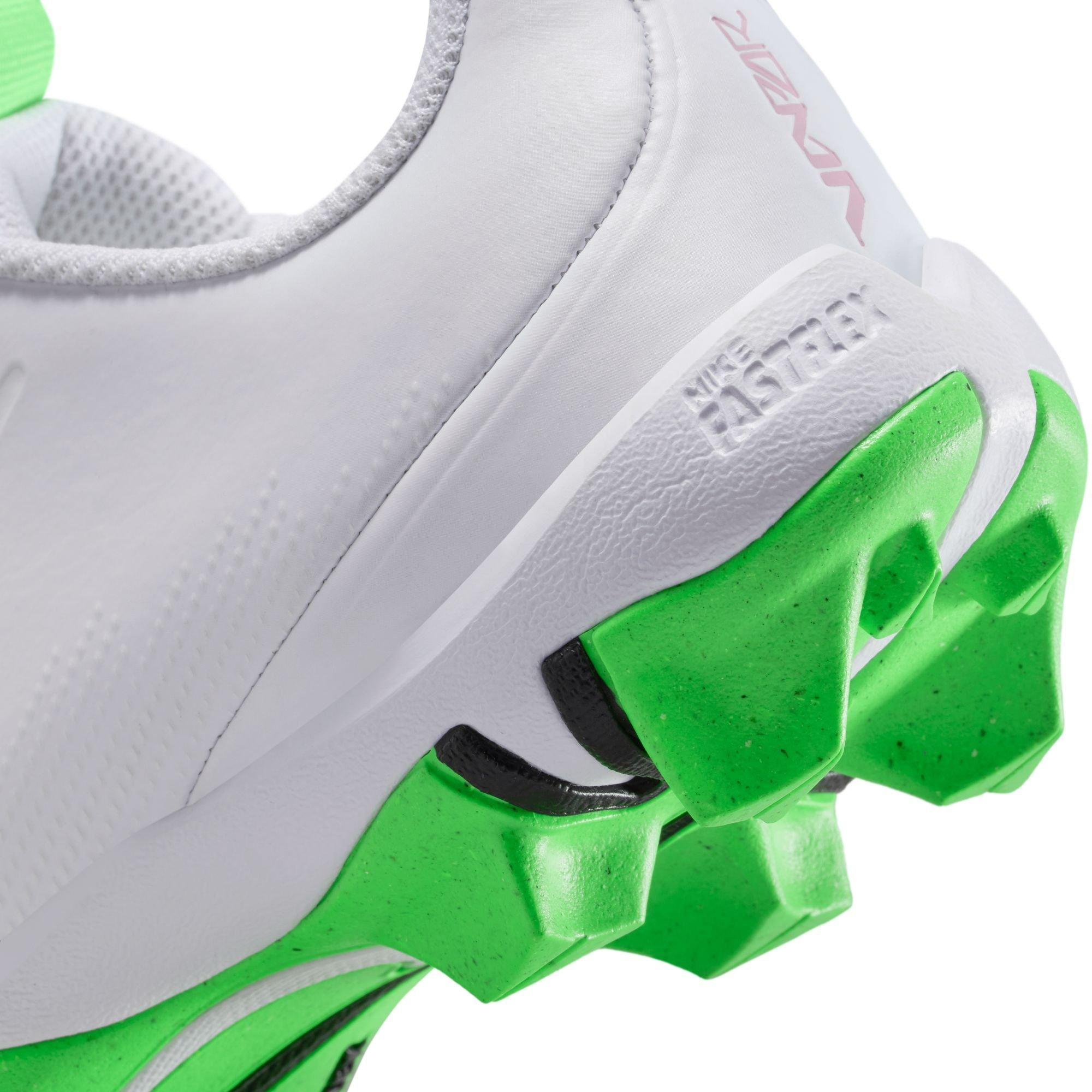 Nike Kyler Vapor Shark Preschool Boys' "White/Green Strike/Pink Foam/Black" Football Cleat