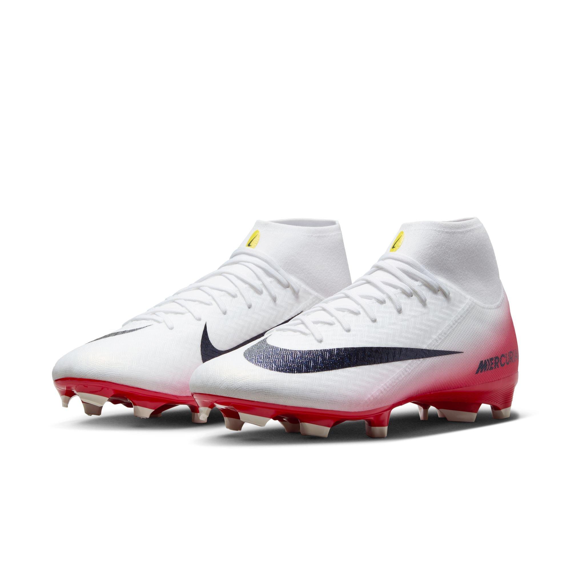 Nike White Cleats with Red and Blue Accents For the fast ⚡️ The new Nike Mercurial Superfly X Elite  main image 3