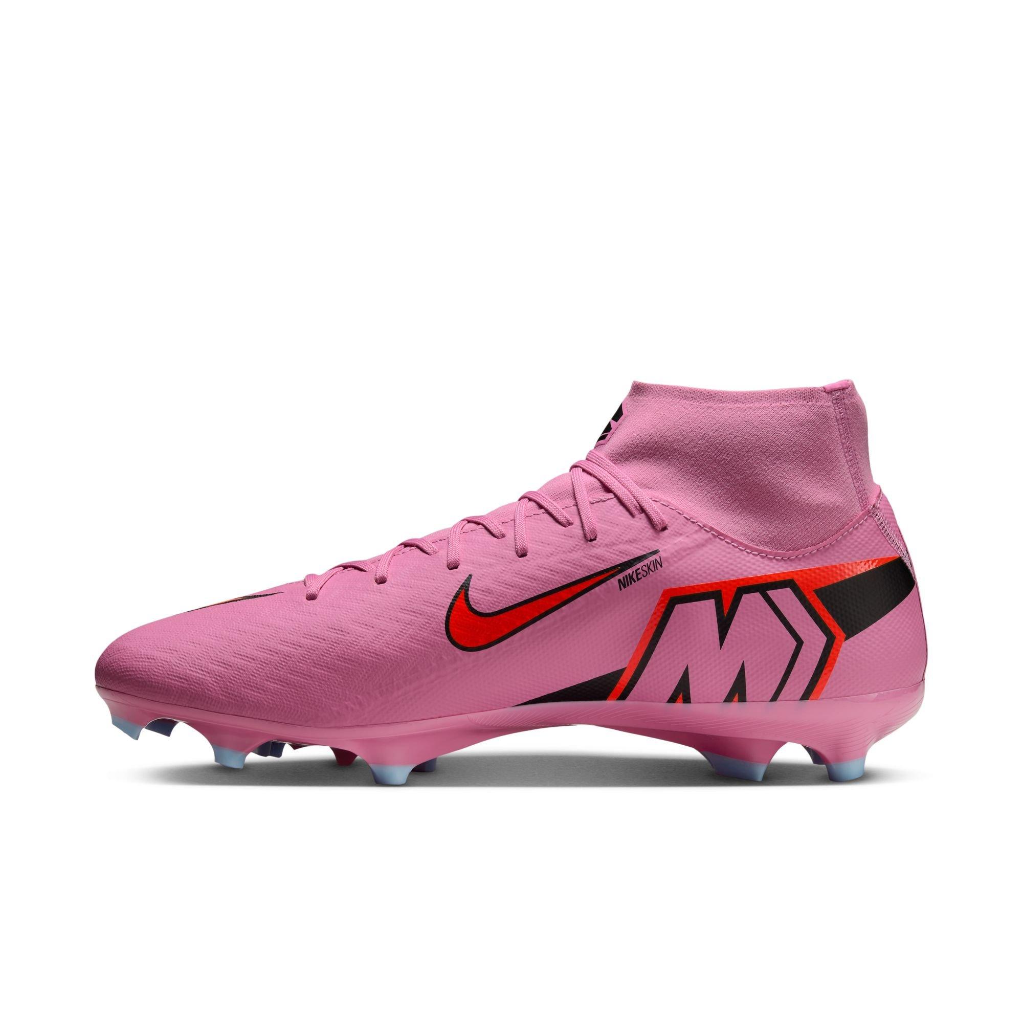 Nike Mercurial Superfly 10 Academy "Magic Flamingo" Men's Soccer Cleat - PINK/RED/BLACK Thumbnail View 8