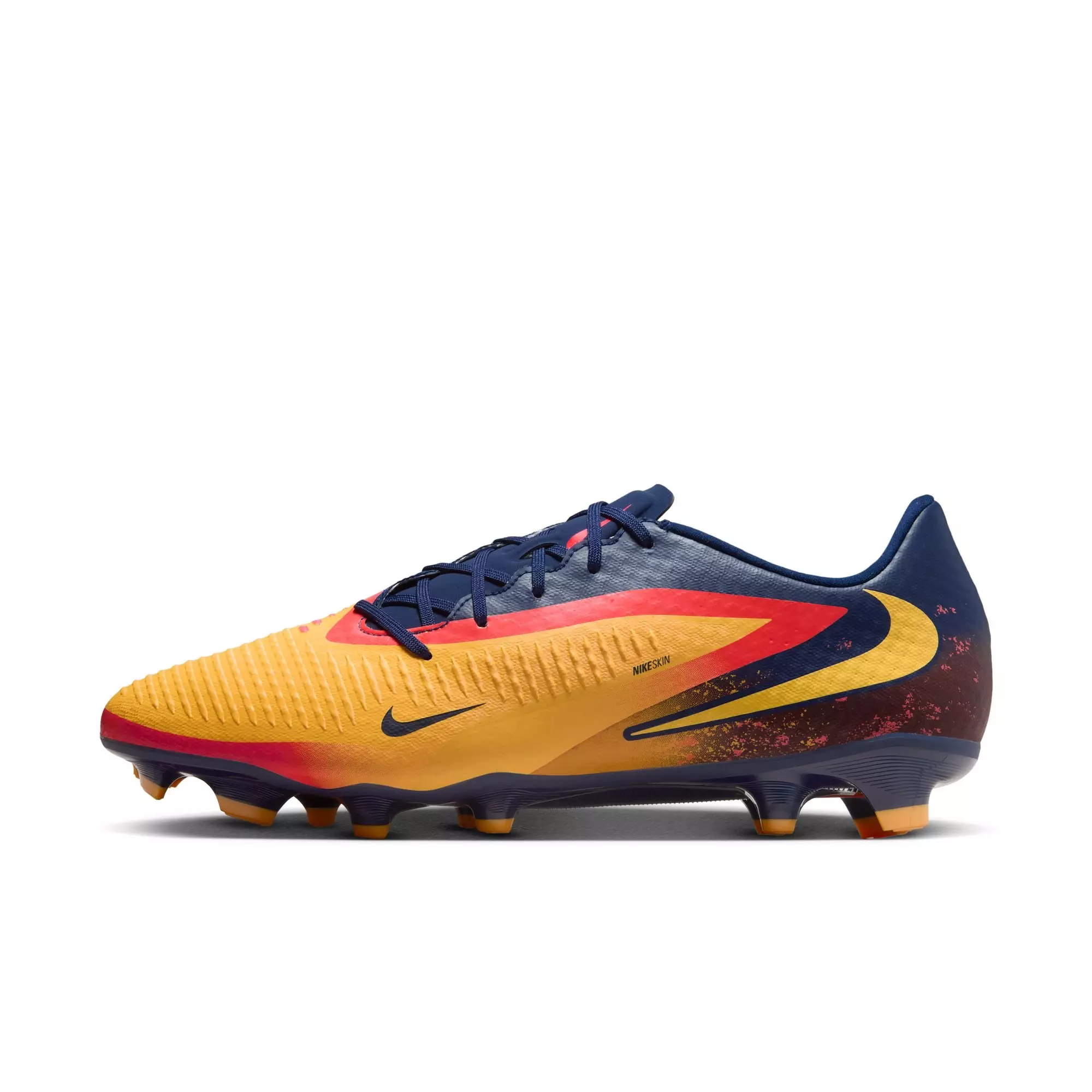 Nike Phantom 6 Low Academy "Erling Haaland" Men's Soccer Cleat - LASER ORANGE/LEMON VENOM/BLUE VOID