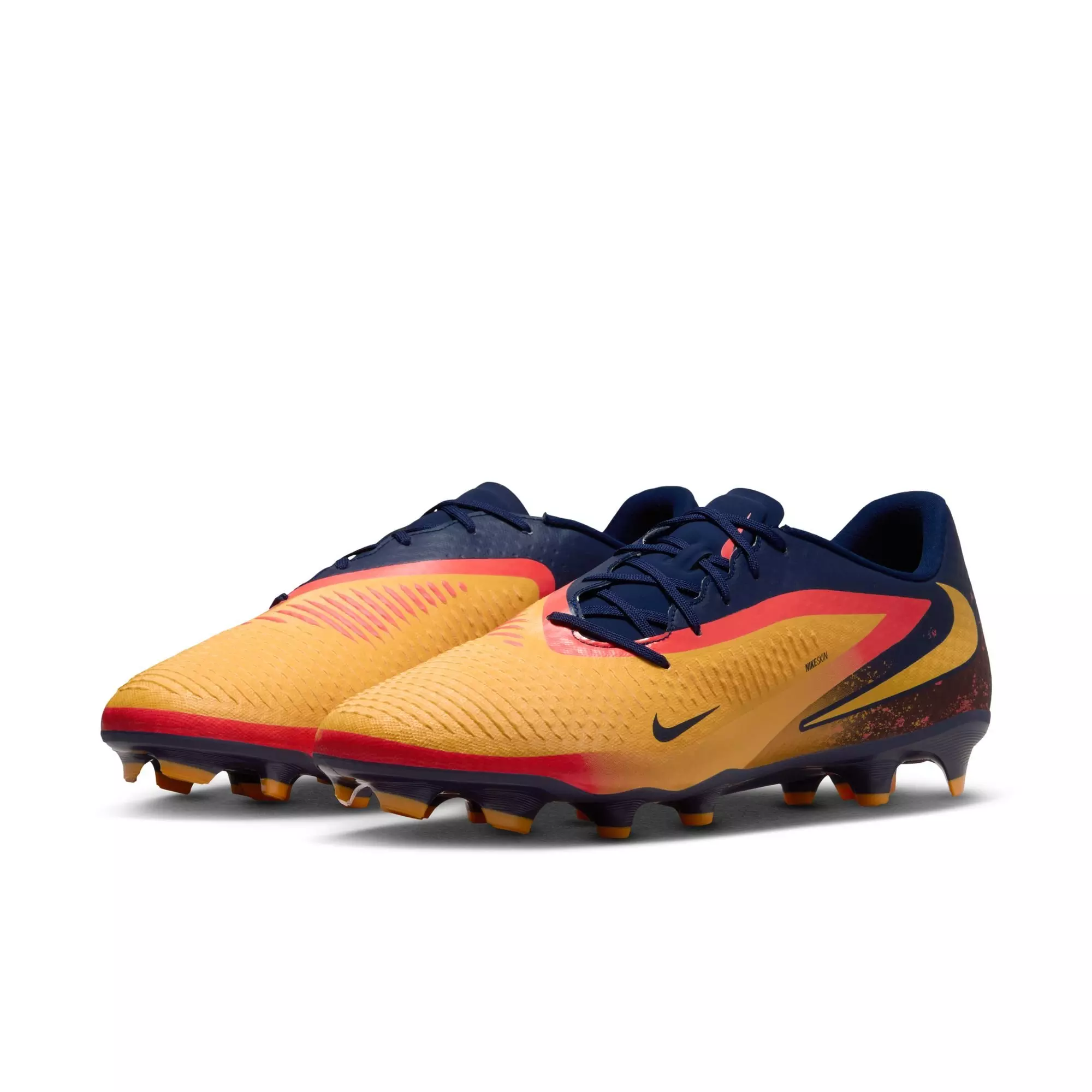 Nike Phantom 6 Low Academy "Erling Haaland" Men's Soccer Cleat - LASER ORANGE/LEMON VENOM/BLUE VOID