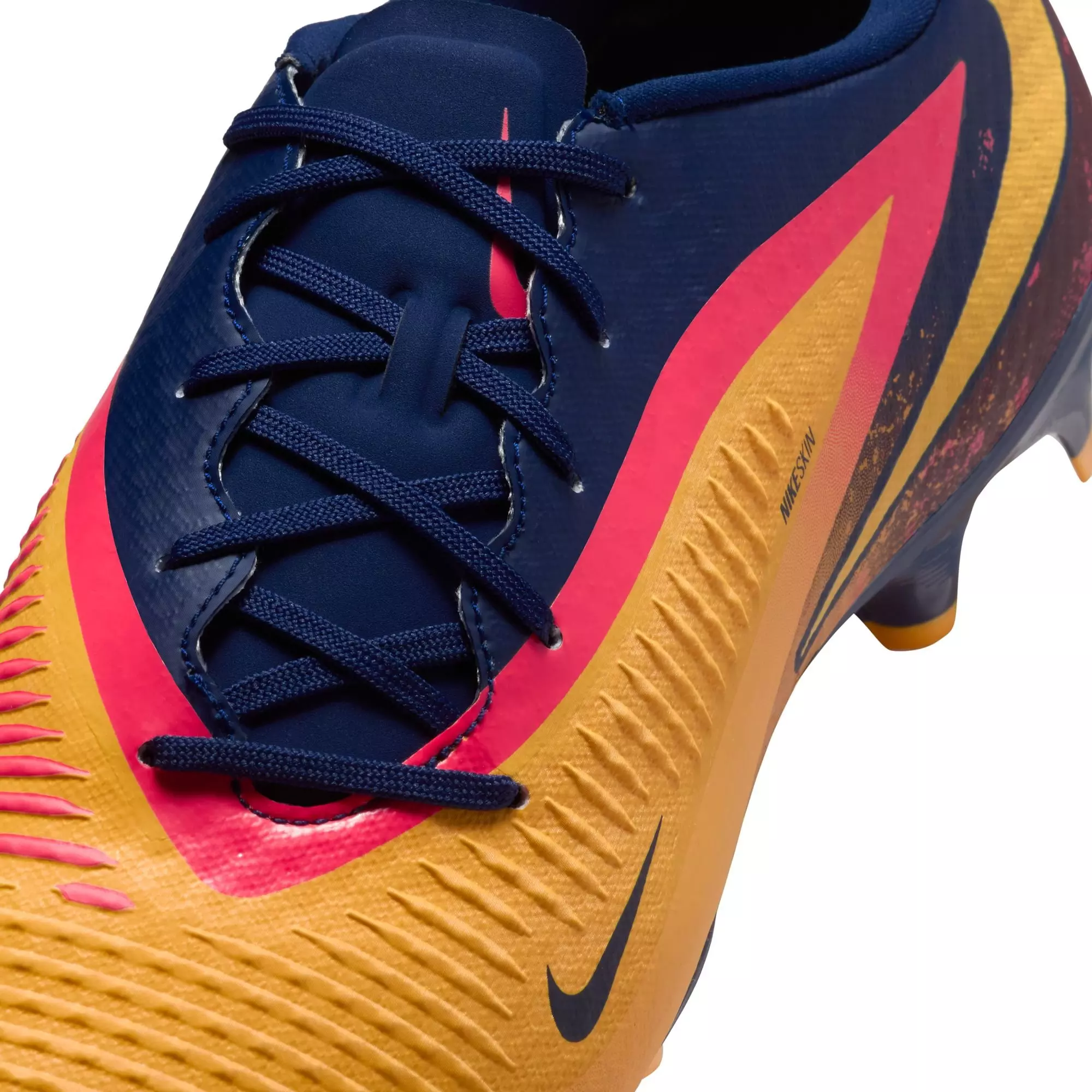Nike Phantom 6 Low Academy "Erling Haaland" Men's Soccer Cleat - LASER ORANGE/LEMON VENOM/BLUE VOID