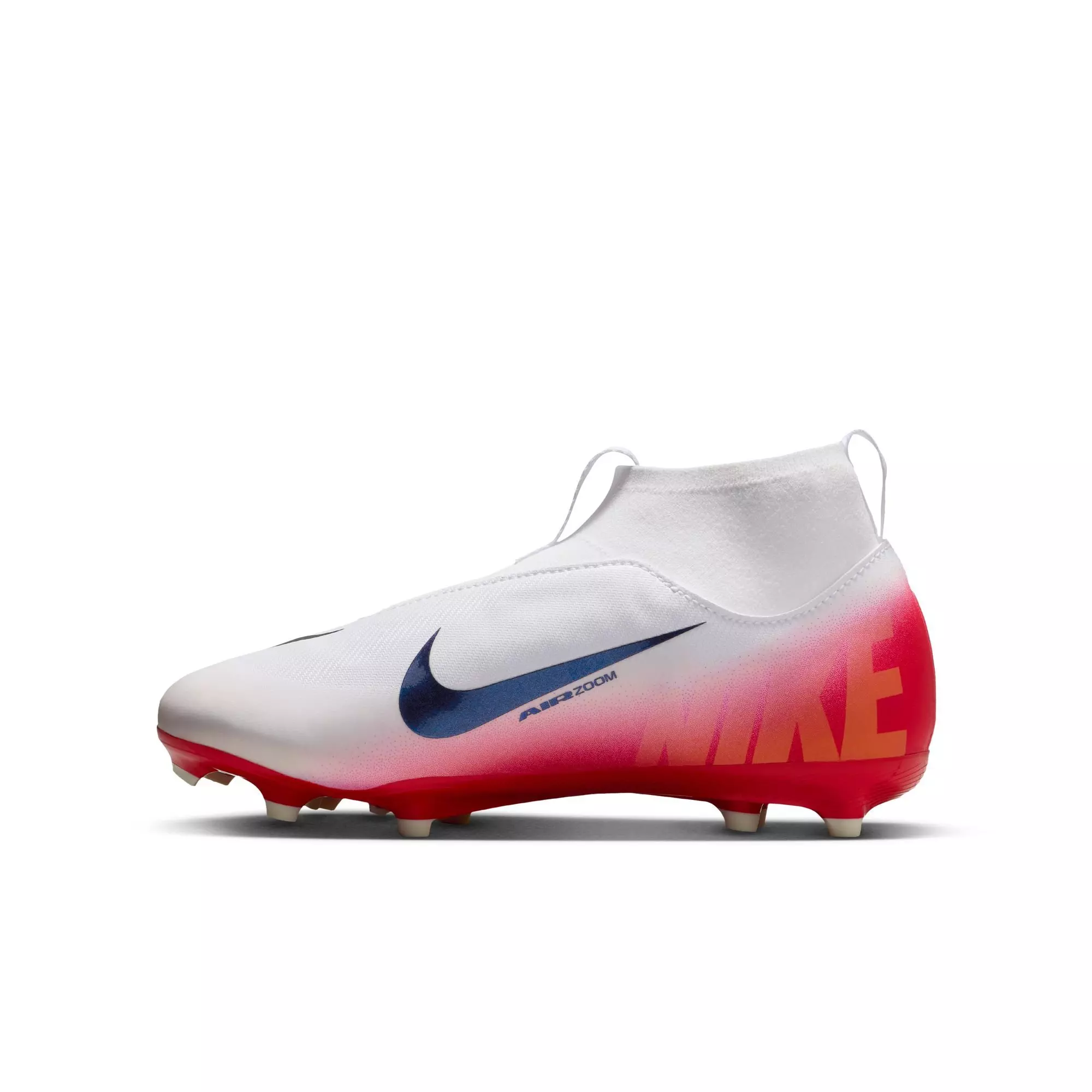Nike Mercurial Superfly 10 Academy MG "University Red" Grade School Kids' Soccer Cleat - RED/BLACK