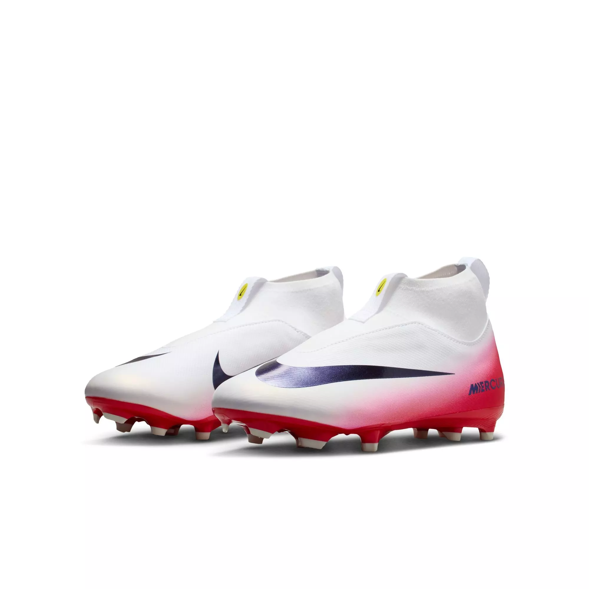 Nike Mercurial Superfly 10 Academy MG "University Red" Grade School Kids' Soccer Cleat - RED/BLACK