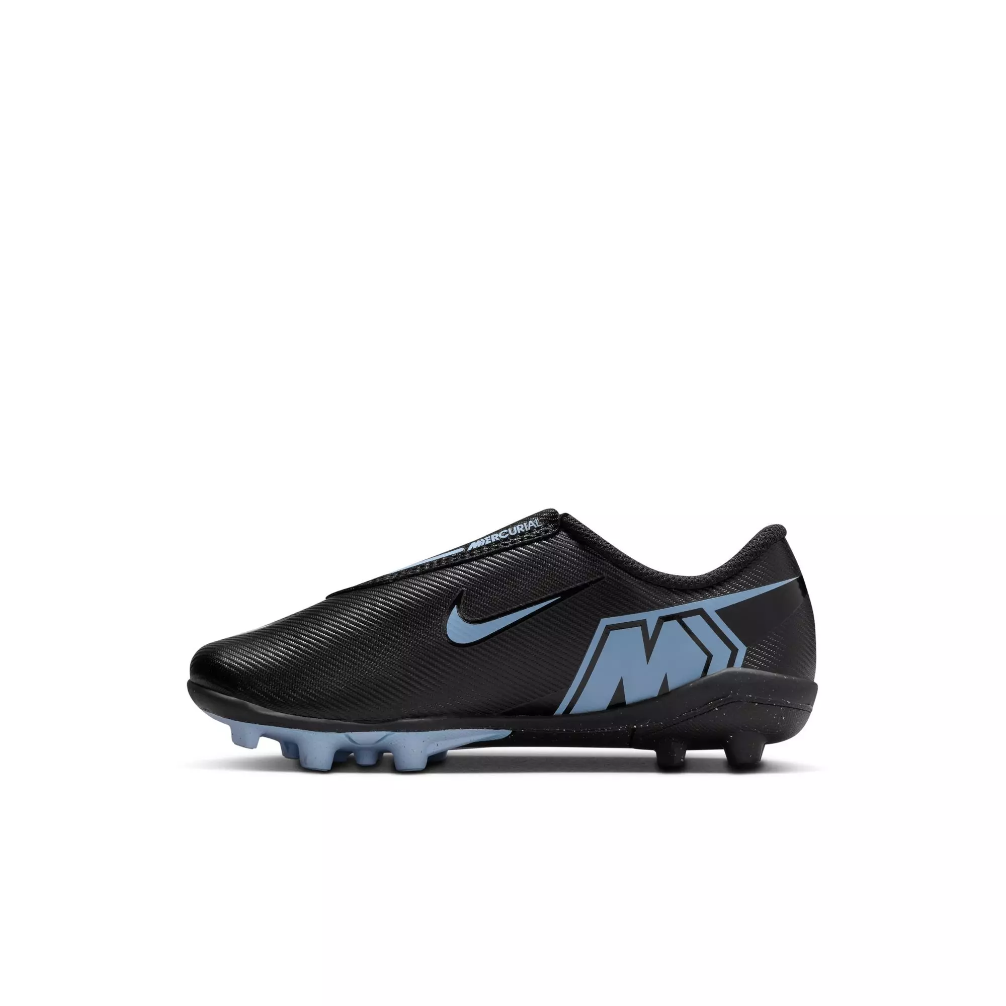 Nike Jr. Mercurial Vapor 16 Club "Ice Blue" Preschool Kids' Soccer Cleat - BLACK/BLUE
