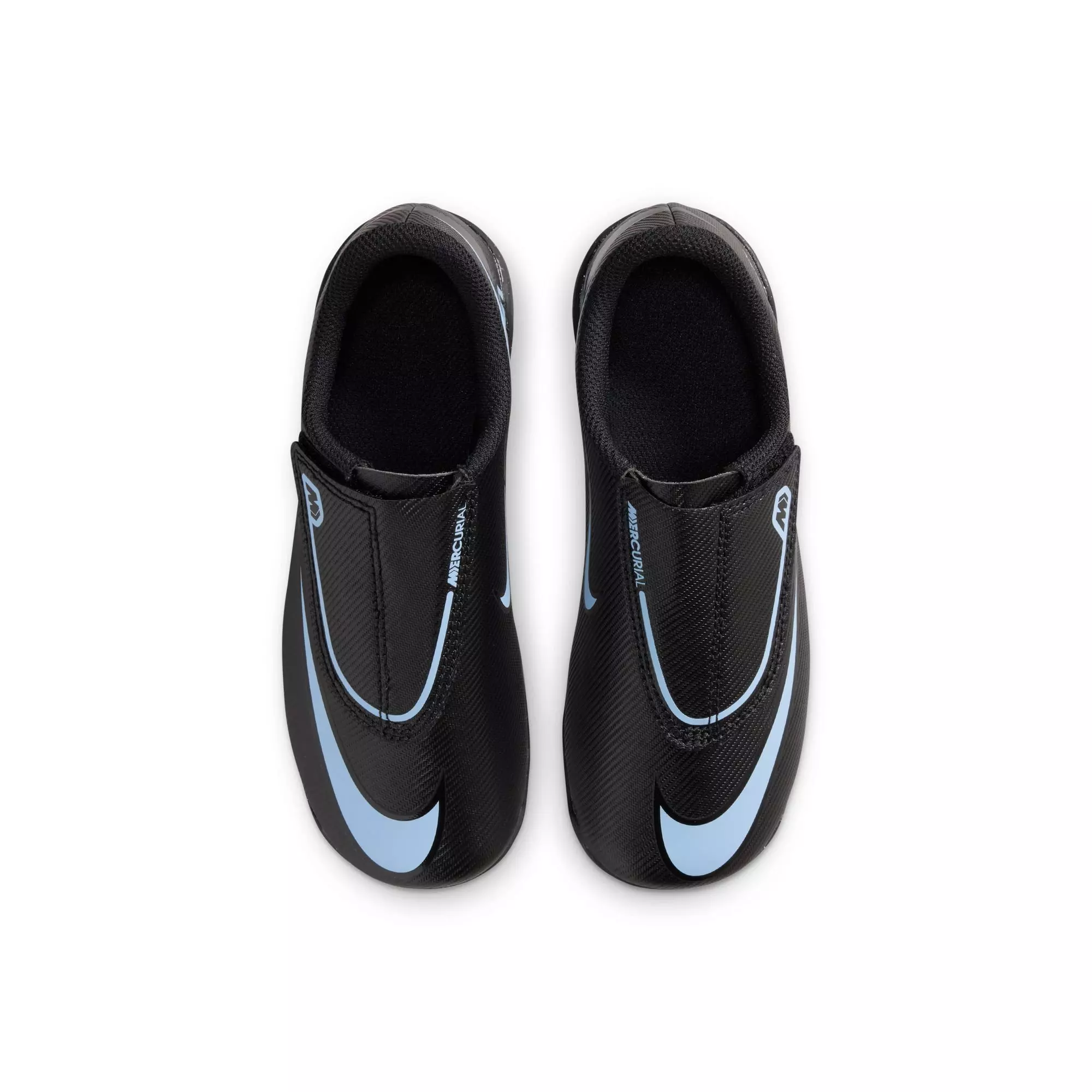 Nike Jr. Mercurial Vapor 16 Club "Ice Blue" Preschool Kids' Soccer Cleat - BLACK/BLUE