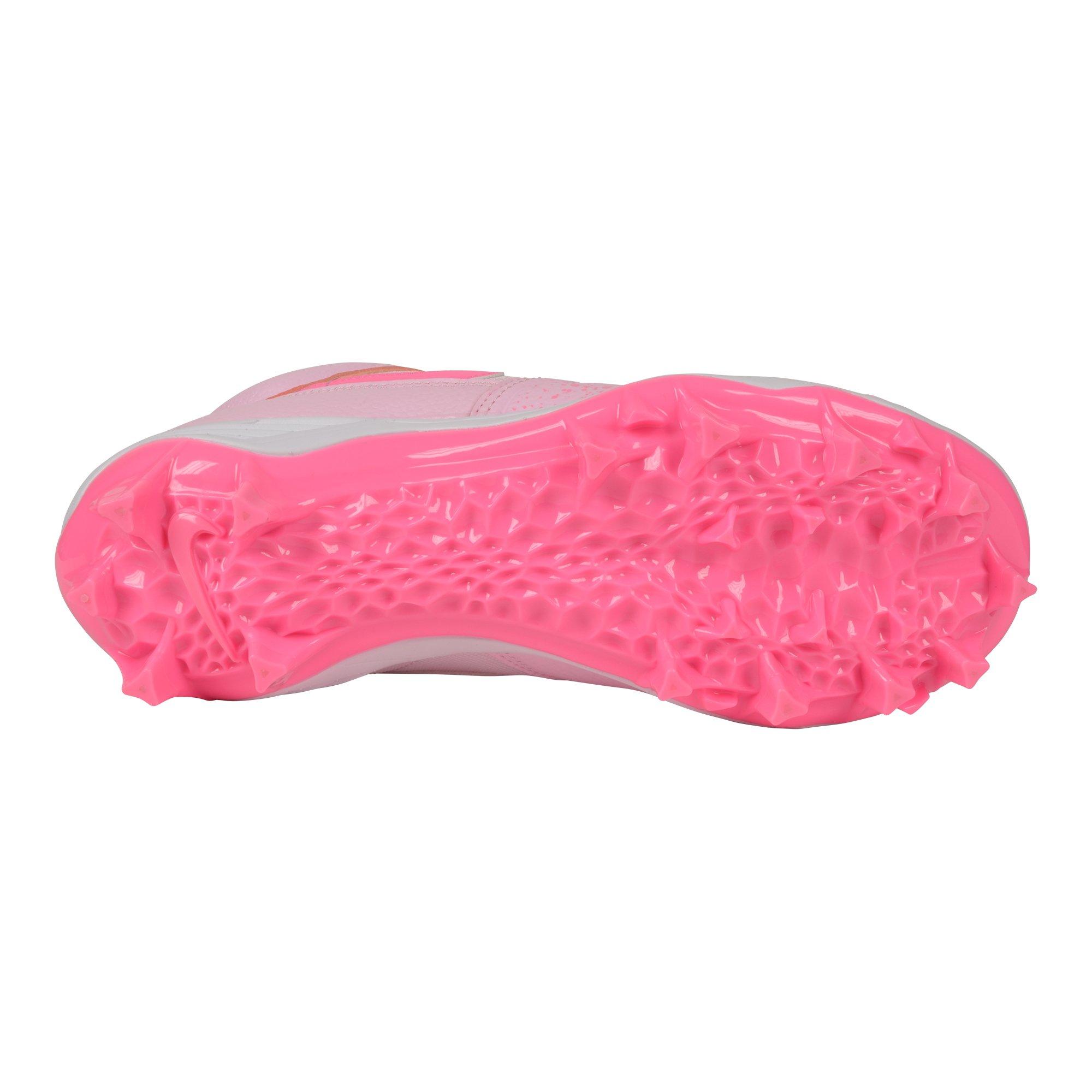 Jordan Stadium 90 Low TD "Pink Foam/Pink Glow/White" Men's Football Cleat - PINK/WHITE Thumbnail View 6