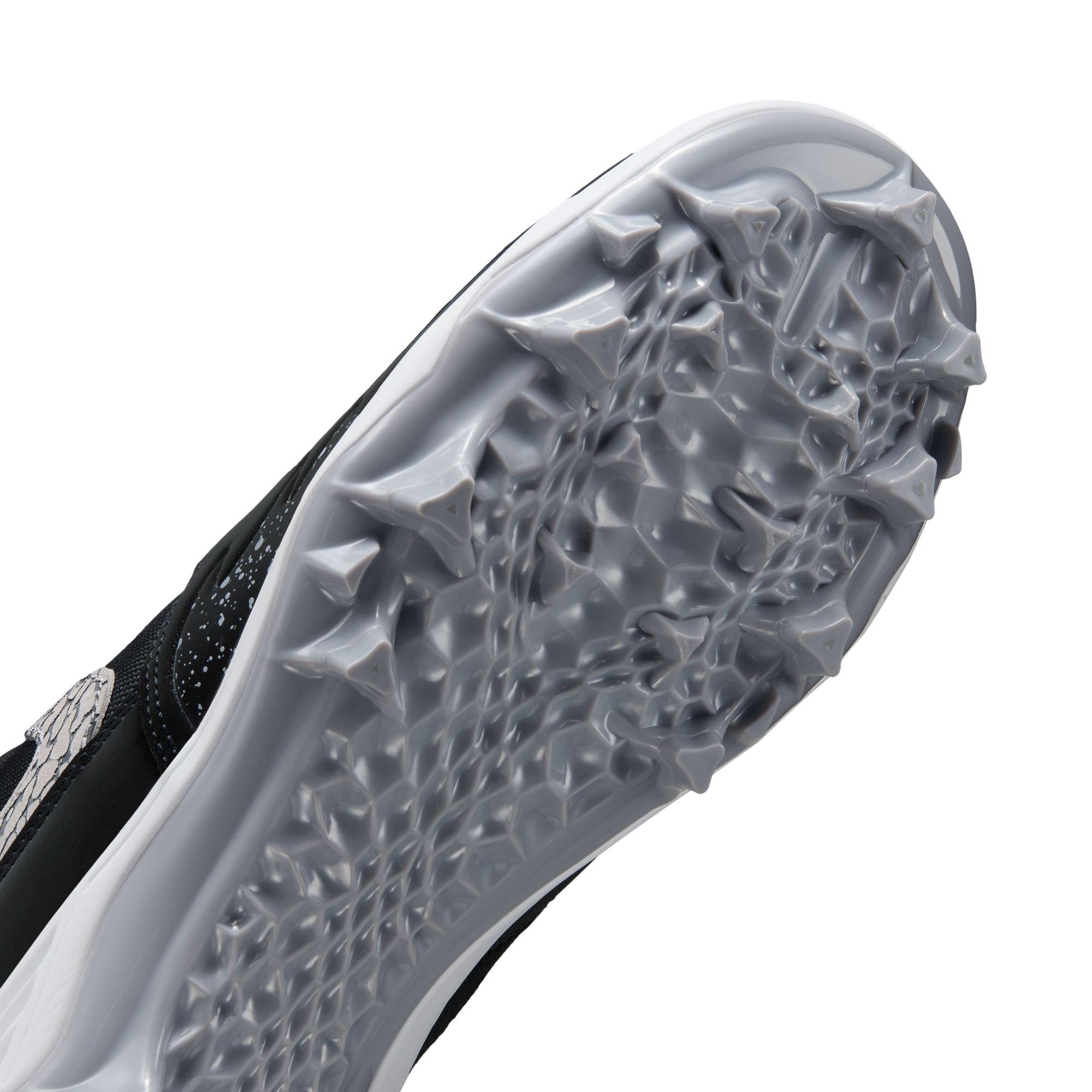 Jordan Stadium 90 Low TD "Black/Fire Red/Cement Grey/White" Men's Football Cleat - BLACK/GREY/RED Thumbnail View 8