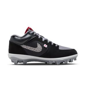 Jordan Stadium 90 Low TD "Black/Fire Red/Cement Grey/White" Men's Football Cleat