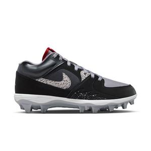 Jordan Stadium 90 Low TD "Black/Fire Red/Cement Grey/White" Men's Football Cleat