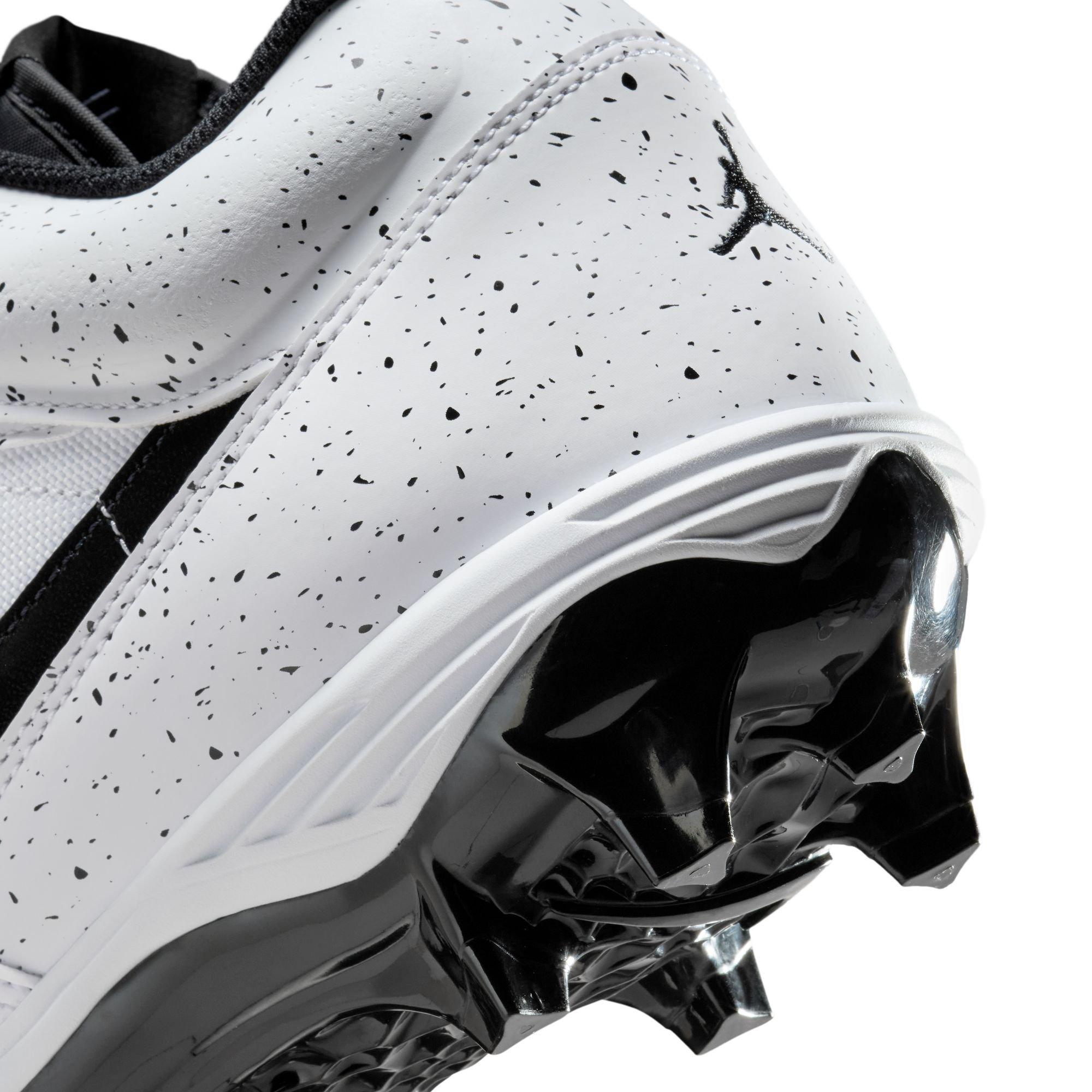Jordan Stadium 90 Low TD "White/Black" Men's Football Cleat - WHITE/BLACK Thumbnail View 11