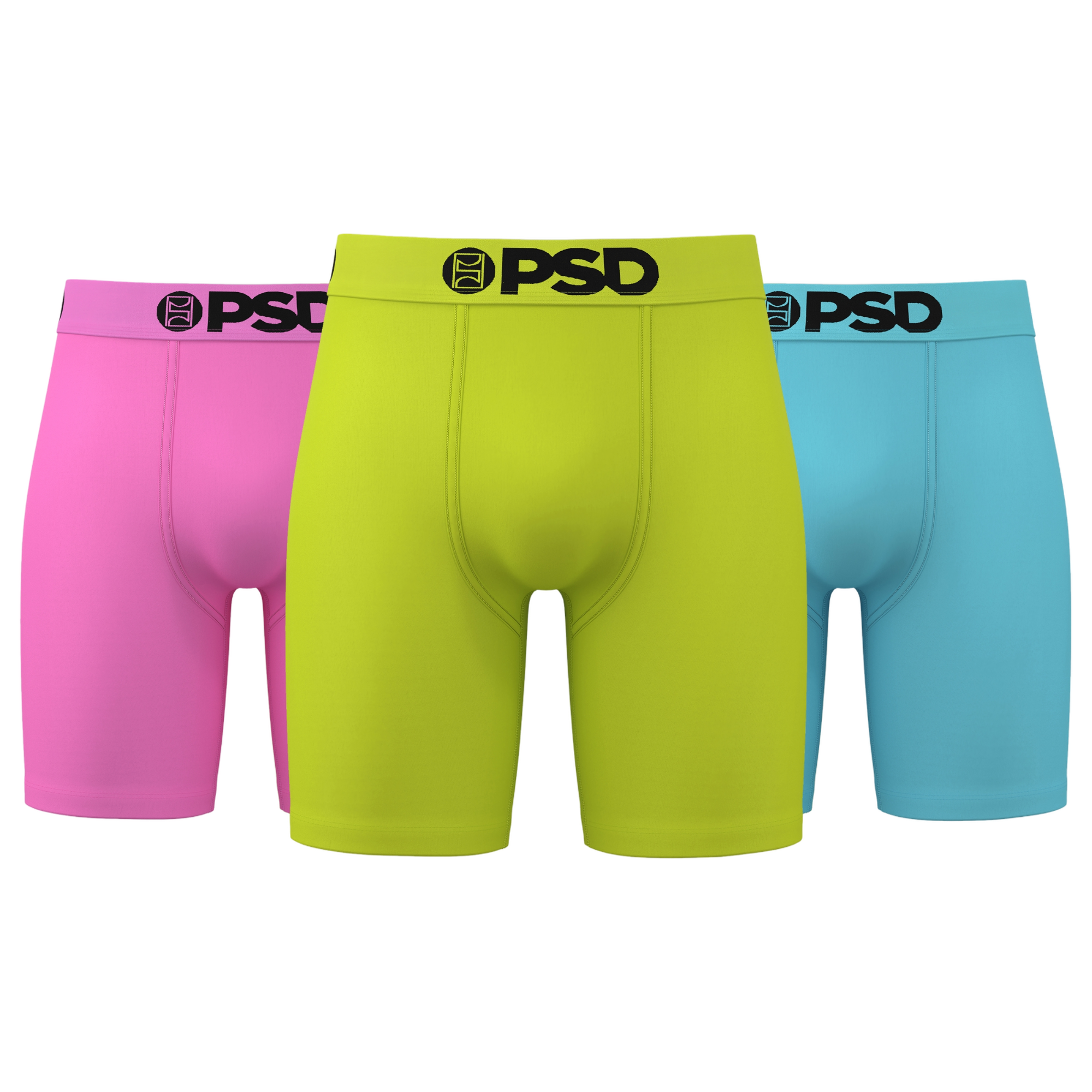 PSD Men's Summer Solid Underwear-3PK - MULTI-COLOR Thumbnail View 1