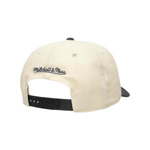 Mitchell & Ness Los Angeles Dodgers Off Word Snapback Hat-Off-White