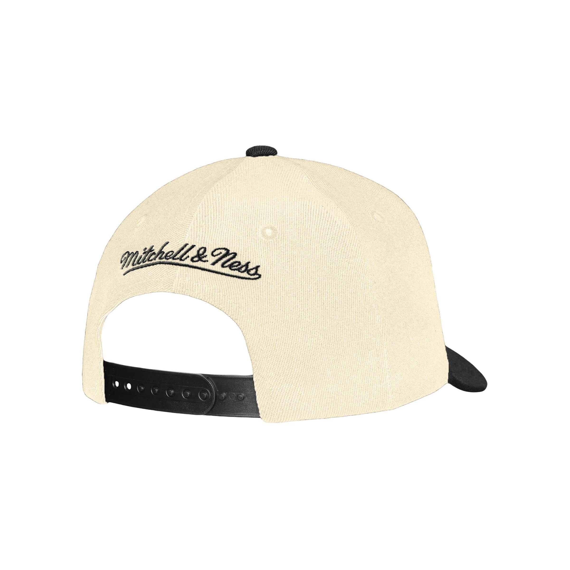 Mitchel & Ness Texas Rangers Off Word Snapback Hat-Off White