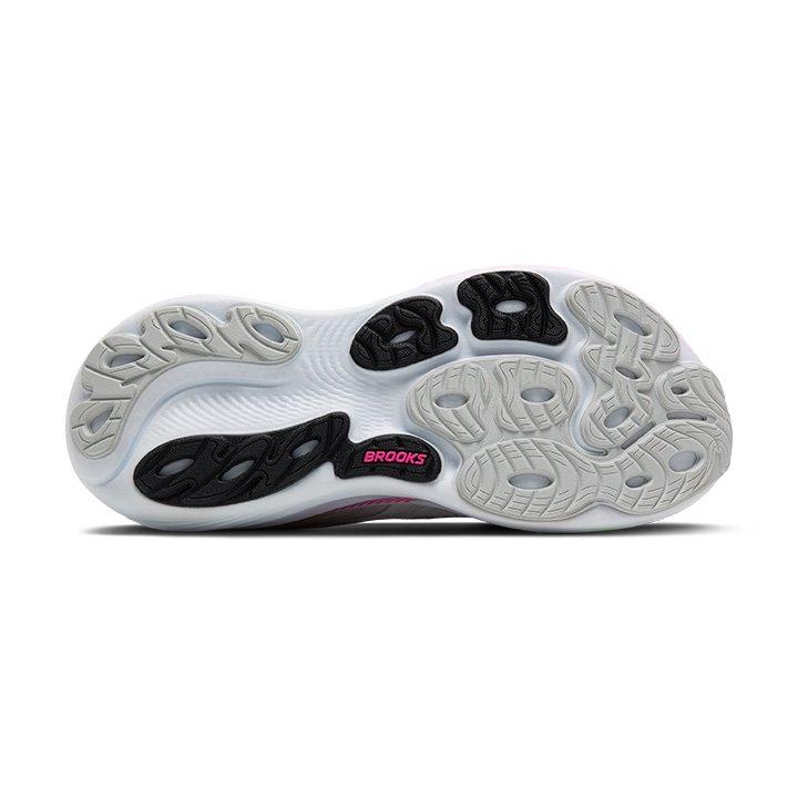 Brooks Adrenaline GTS 25 "Oyster/Pink/Green" Women's Running Shoe - LT GREY/PINK Thumbnail View 5