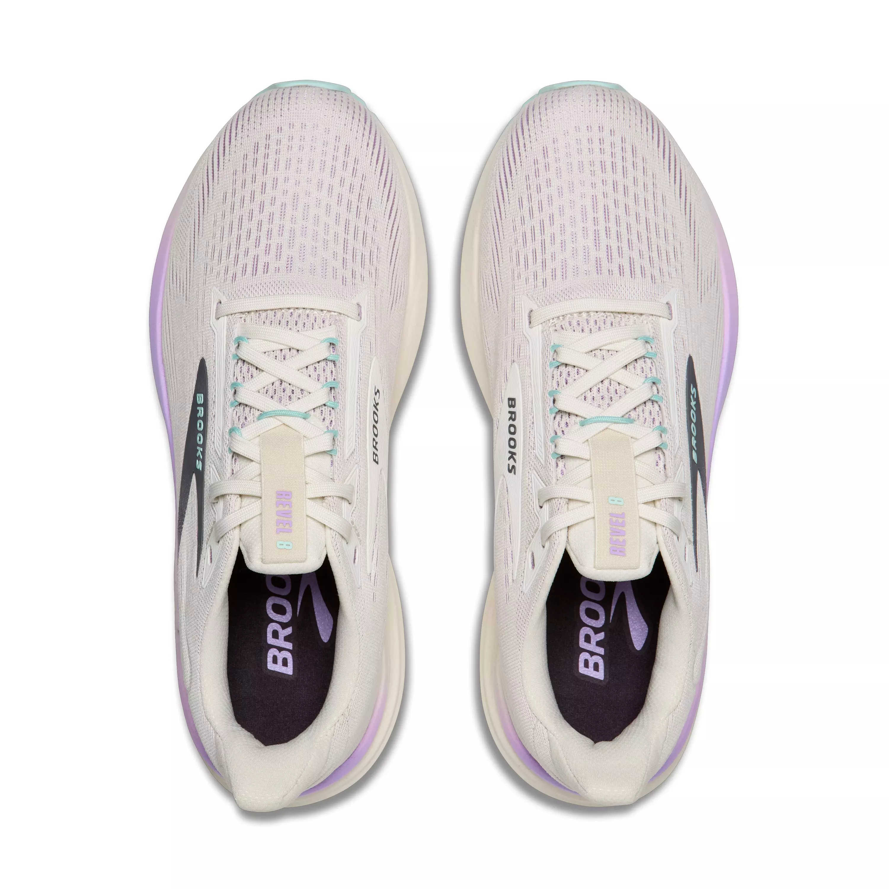 Brooks Revel 8 "Coconut/Purple Rose/Clearwater" Women's Running Shoe - Coconut/Purple Rose/Clearwater