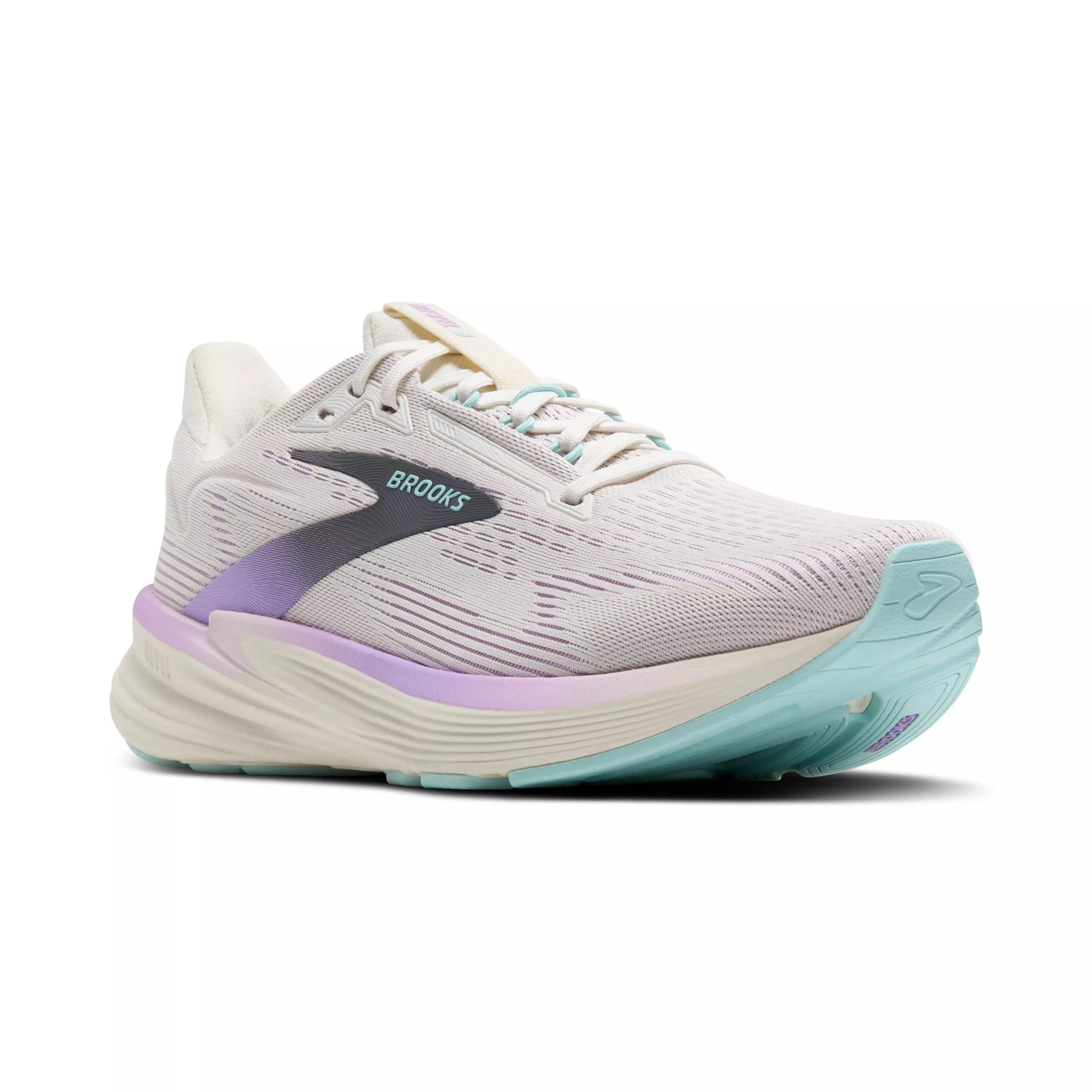 Brooks Revel 8 "Coconut/Purple Rose/Clearwater" Women's Running Shoe - Coconut/Purple Rose/Clearwater
