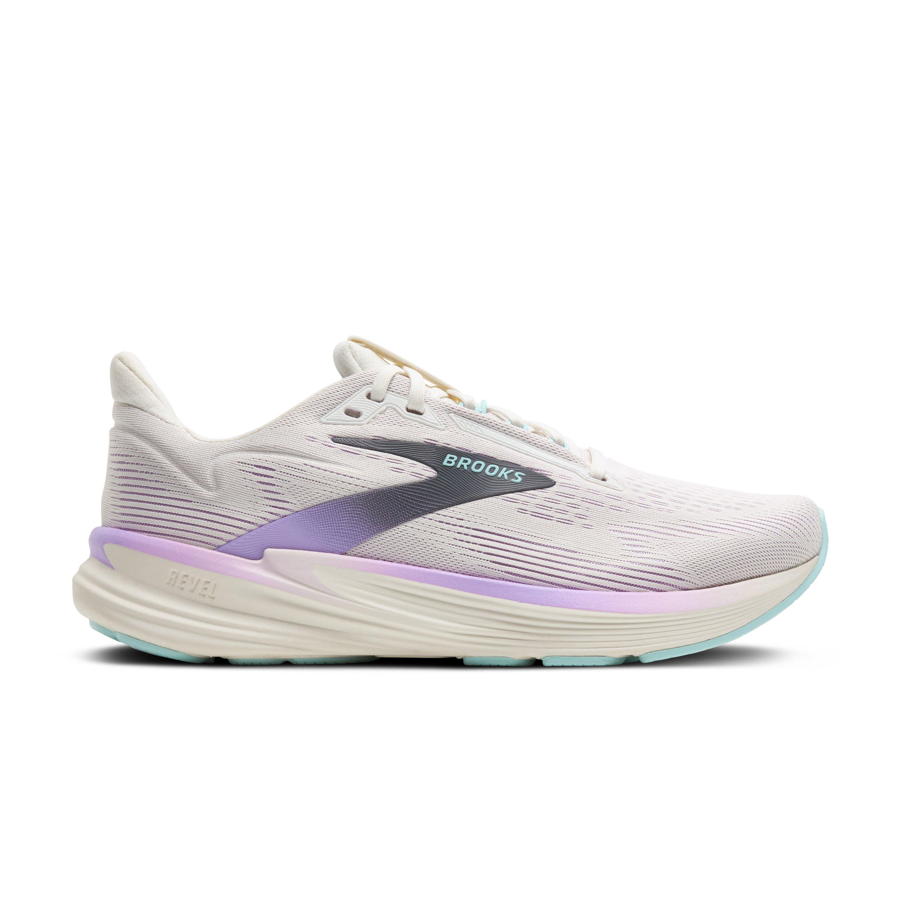 Brooks Revel 8 "Coconut/Purple Rose/Clearwater" Women's Running Shoe - Coconut/Purple Rose/Clearwater Thumbnail View 1