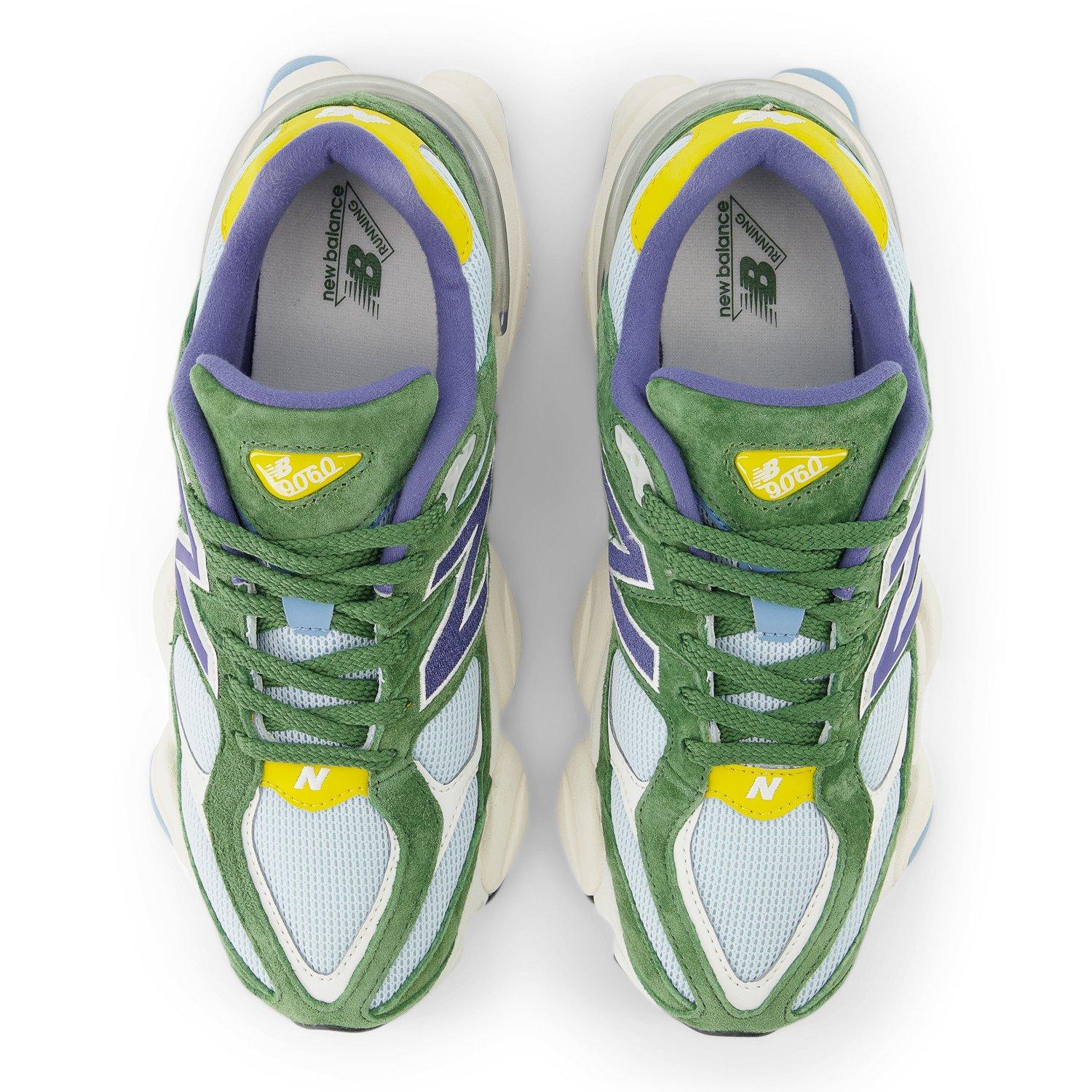 New Balance 9060 "Dark Alpine Green/Frosted Glass" Unisex Shoe - GREEN/BLUE Thumbnail View 6