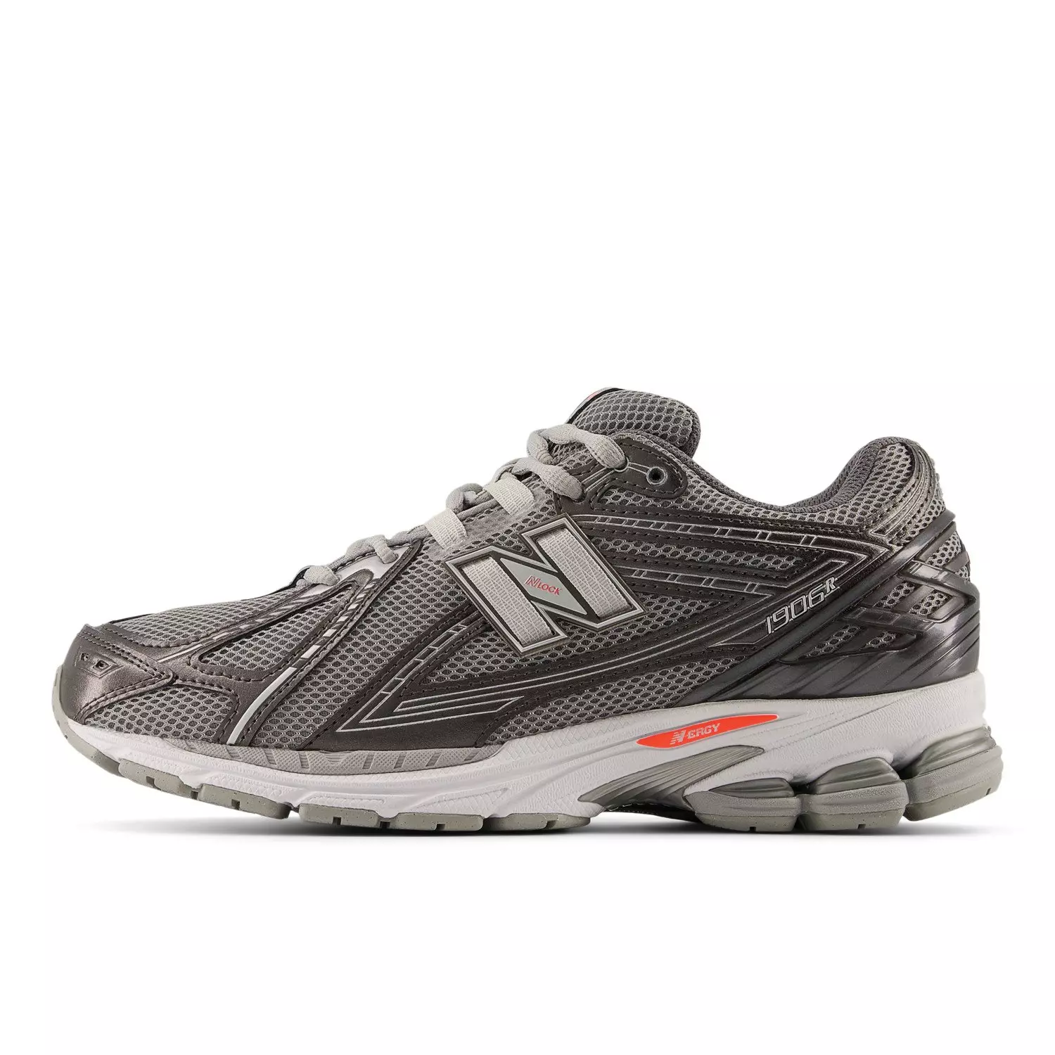 New Balance 1906 "Black Metallic/Slate Grey" Unisex Shoe - GREY/RED