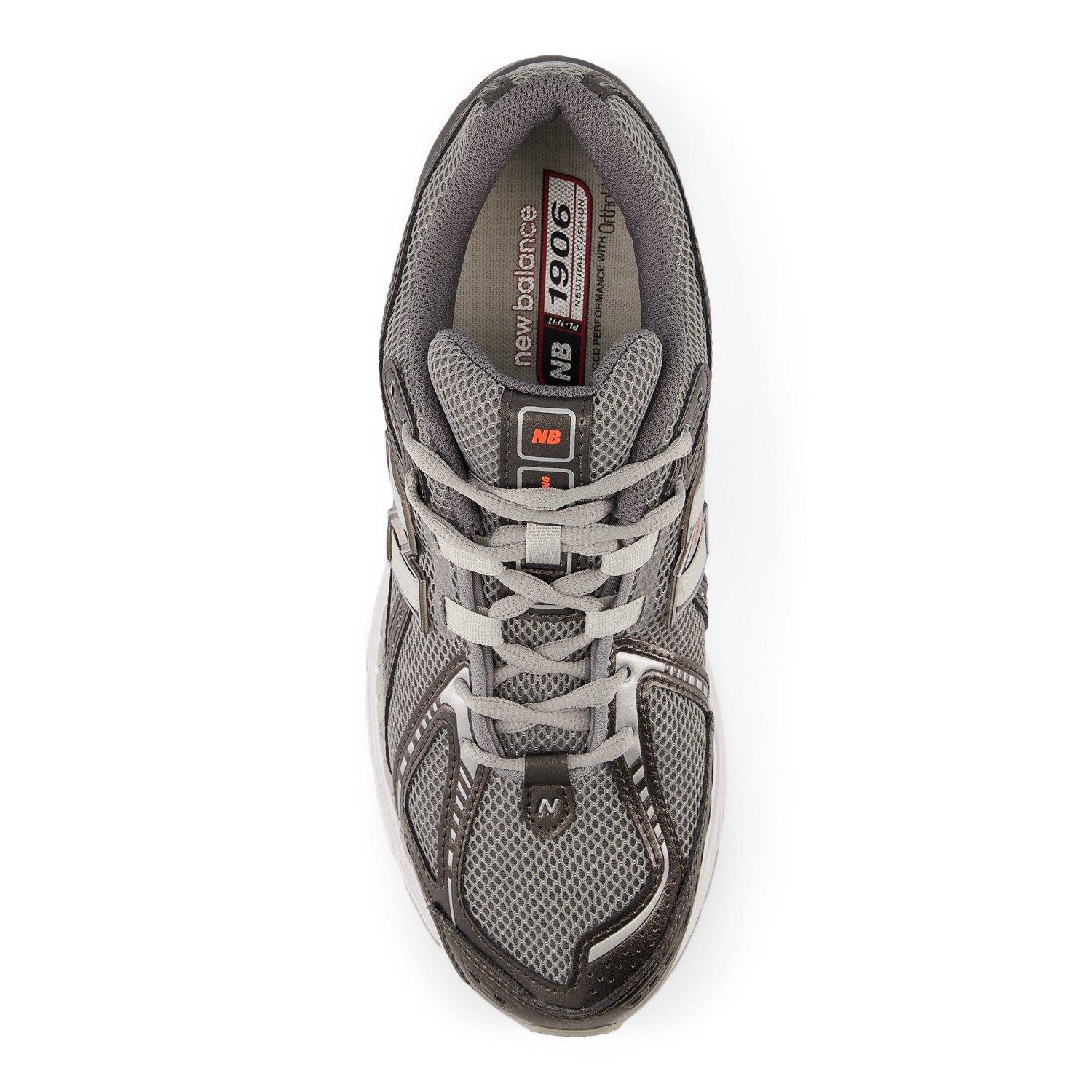 New Balance 1906 "Black Metallic/Slate Grey" Unisex Shoe - GREY/RED Thumbnail View 7