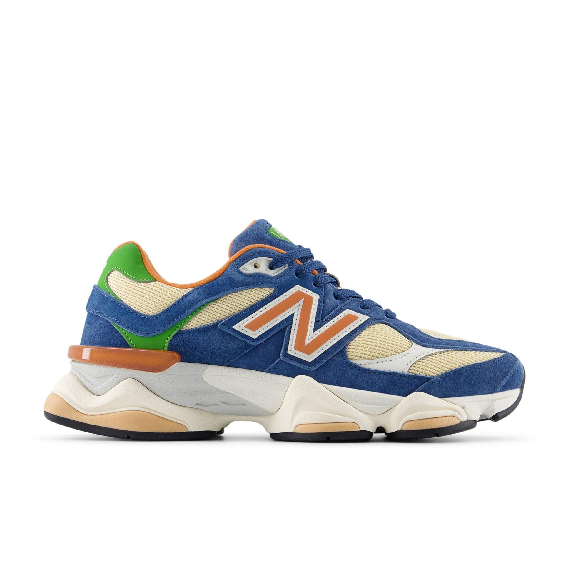 New Balance 9060 Unisex Suede Mesh Sneakers Blue/Green