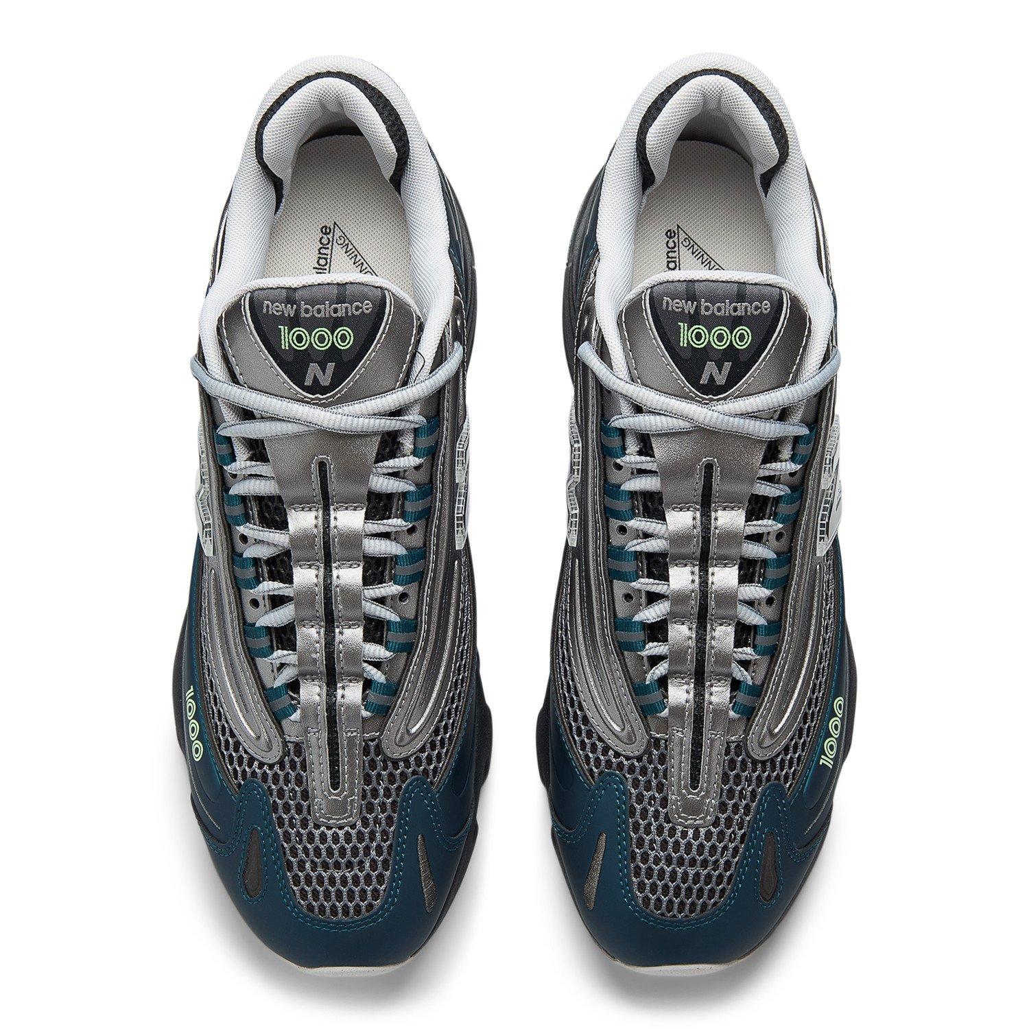 New Balance Black Gray Athletic Running Shoes with Blue Accents New Balance Sports shoes  main image 2