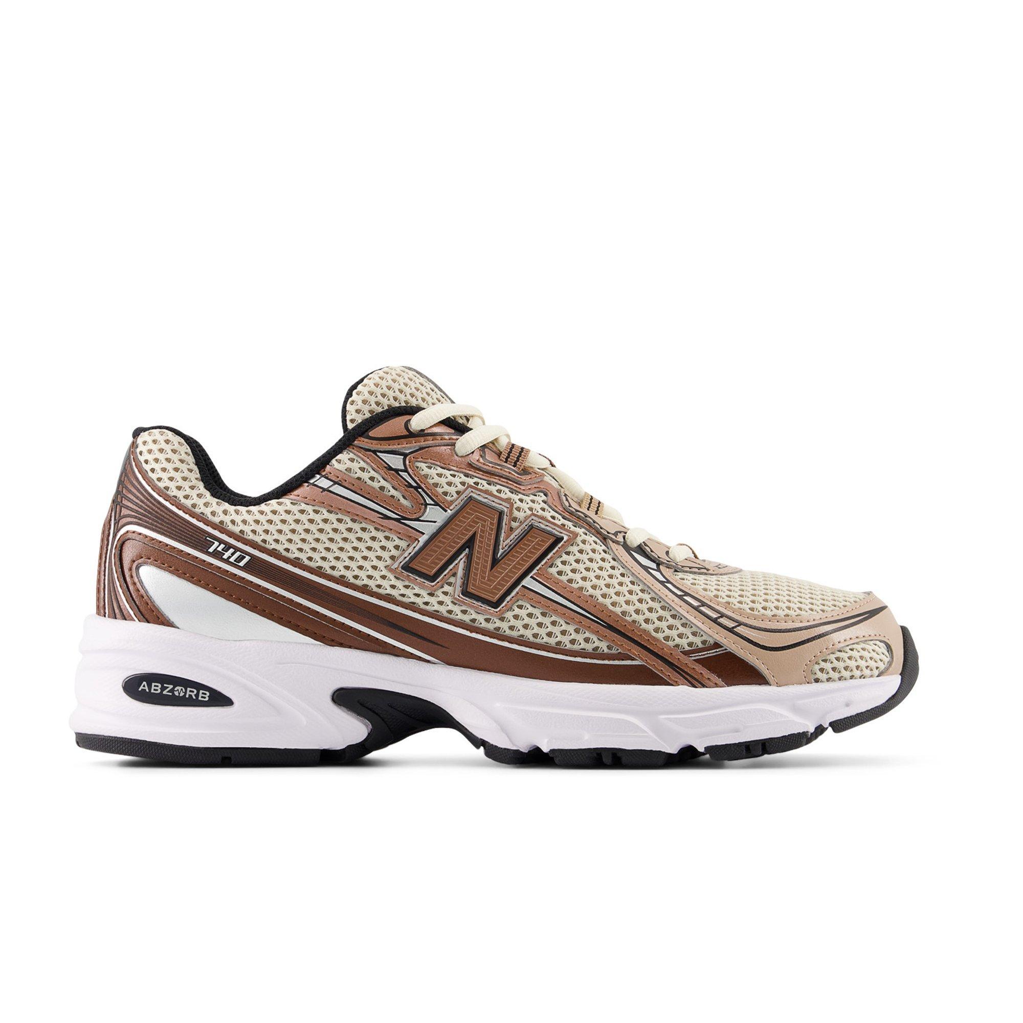 NEW BALANCE MEN\'S 11 LIFESTYLE 740 U740BL2 WHITE BROWN NIB New Balance 740 Rich Oak Bisque Pecan Mens Cream Sports  main image 2