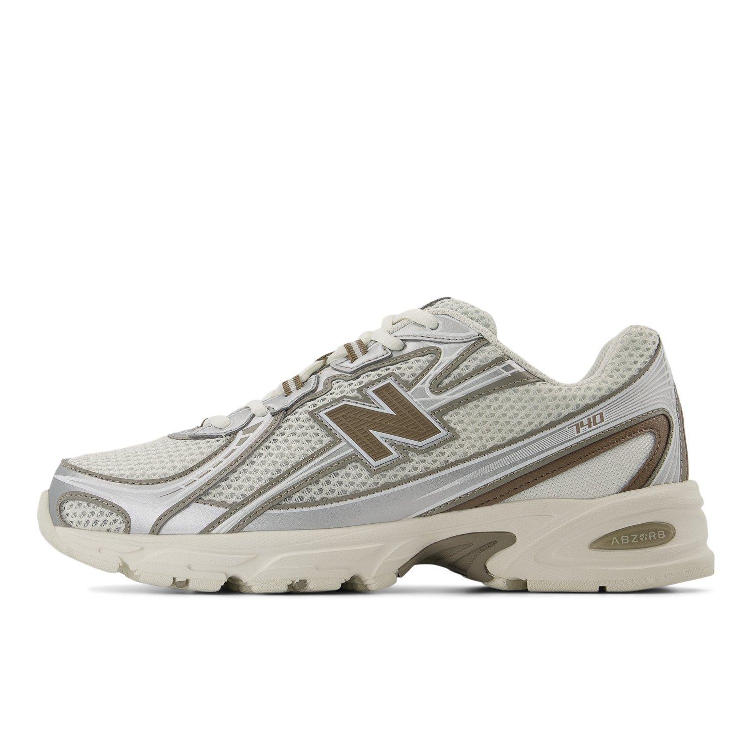 New Balance 740 "White/Brown" Unisex Shoe - WHITE/BROWN Thumbnail View 3
