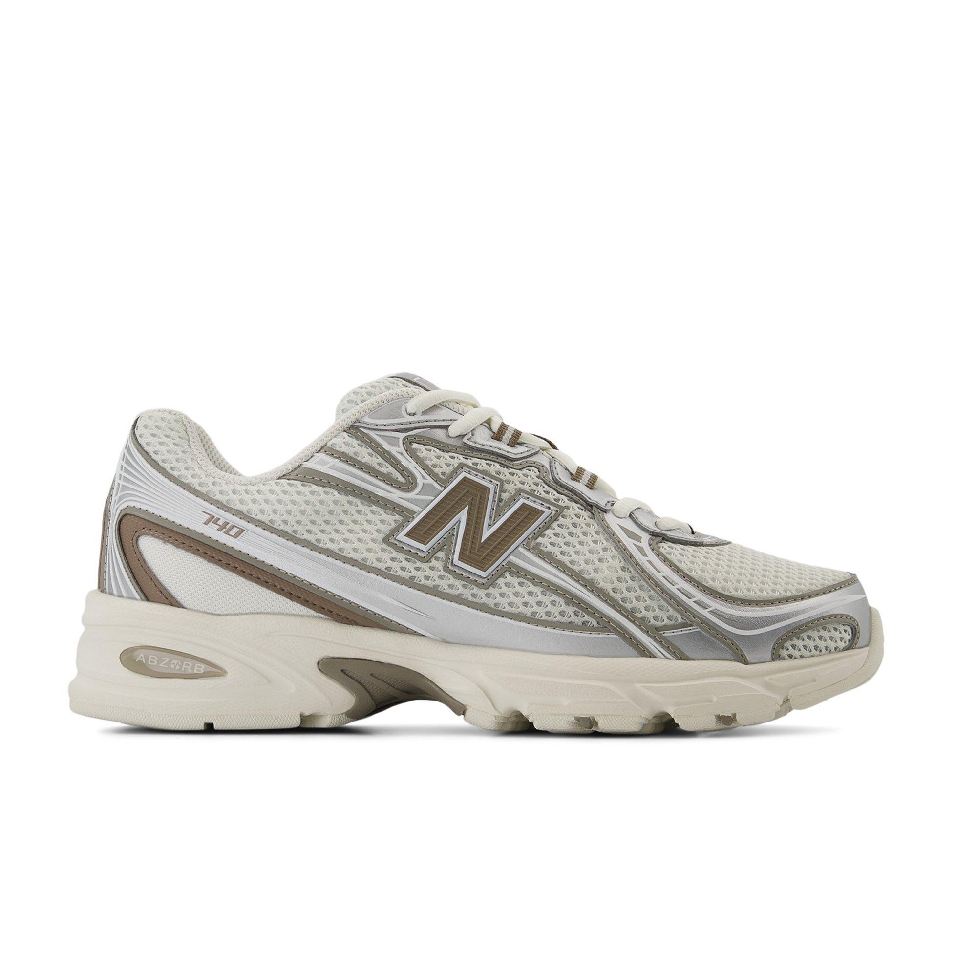 New Balance 740 "White/Brown" Unisex Shoe - WHITE/BROWN Thumbnail View 1