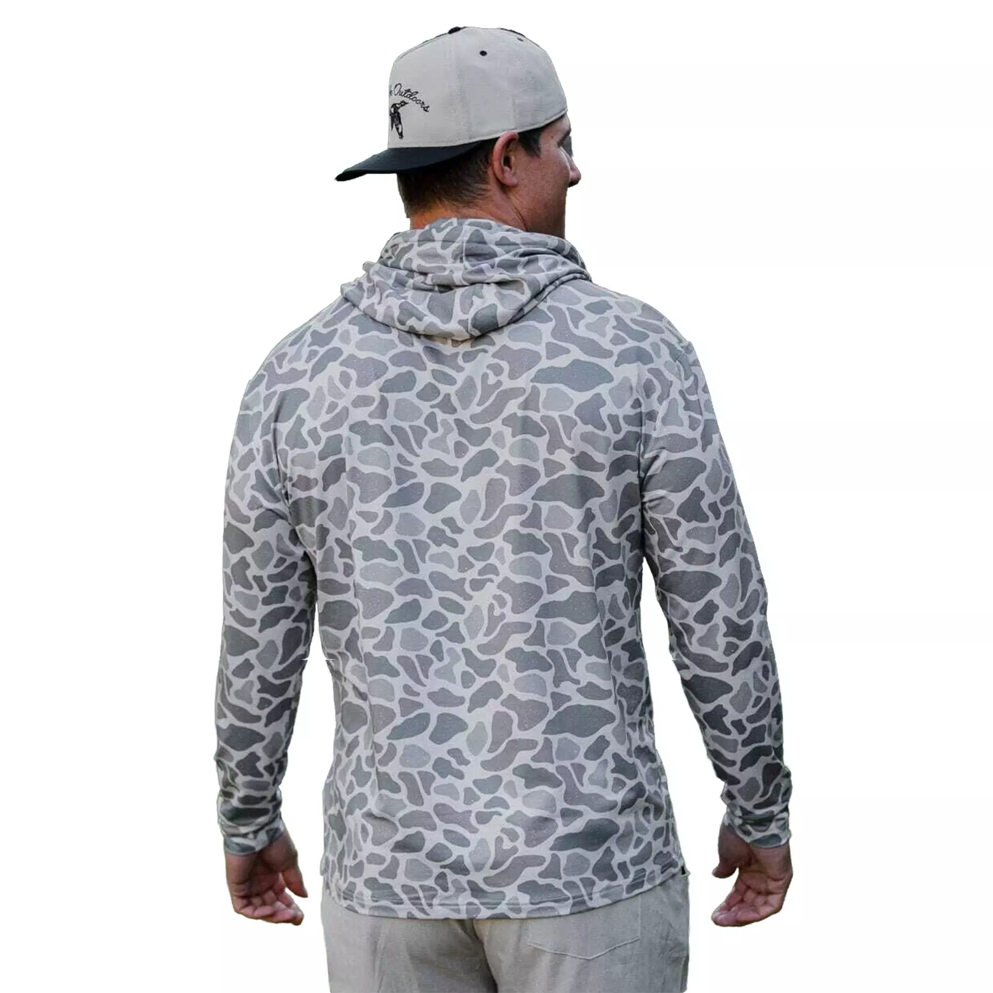 Burlebo Men's Performance Hoodie - Classic Deer Camo - CAMOUFLAGE