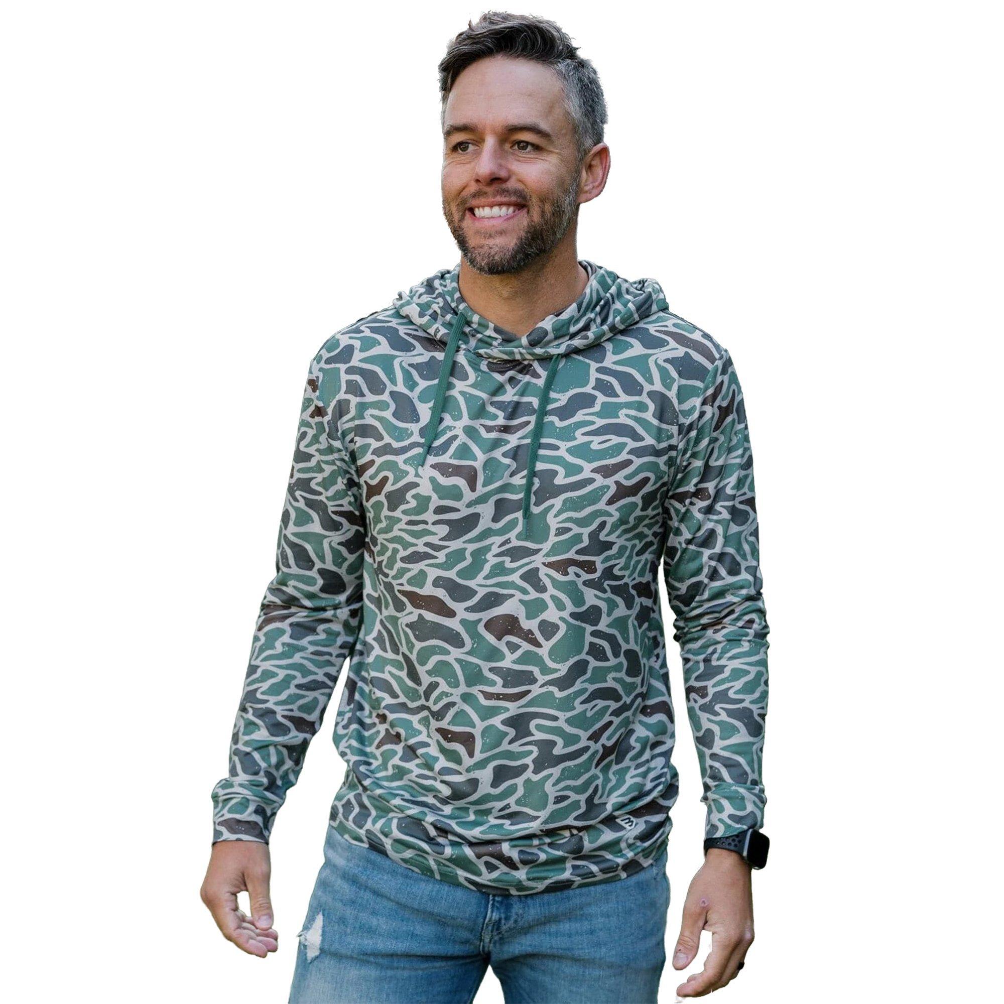 Burlebo Men's Performance Hoodie Retro Duck Camo