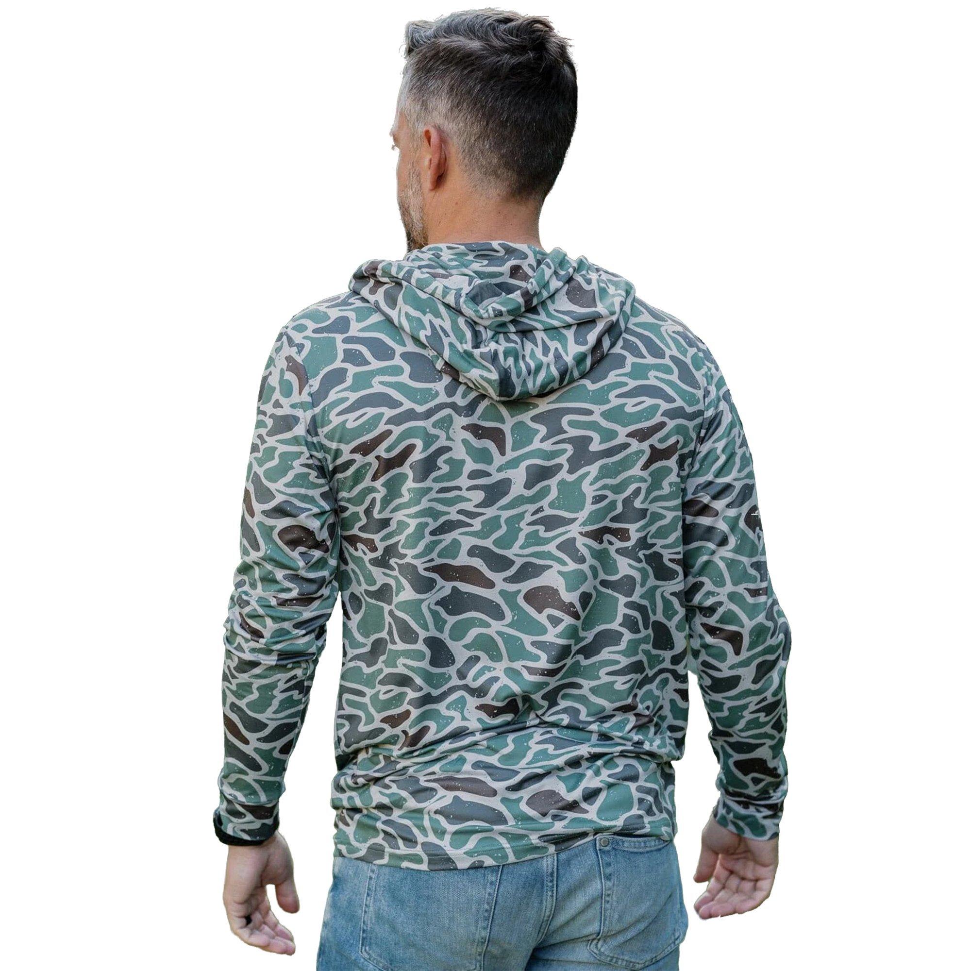 Burlebo Men's Performance Hoodie - Retro Duck Camo - CAMOUFLAGE Thumbnail View 2