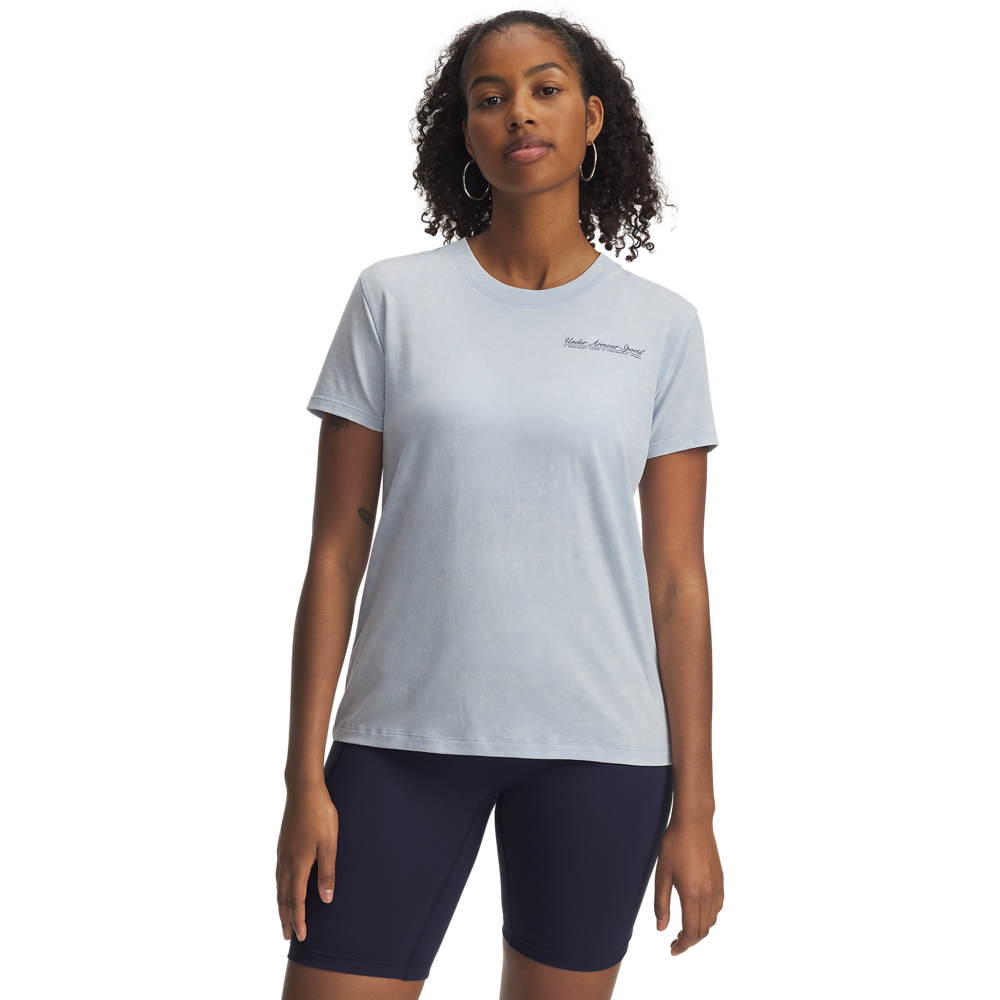 Under Armour Women's Varsity Tee - BLUE Thumbnail View 1