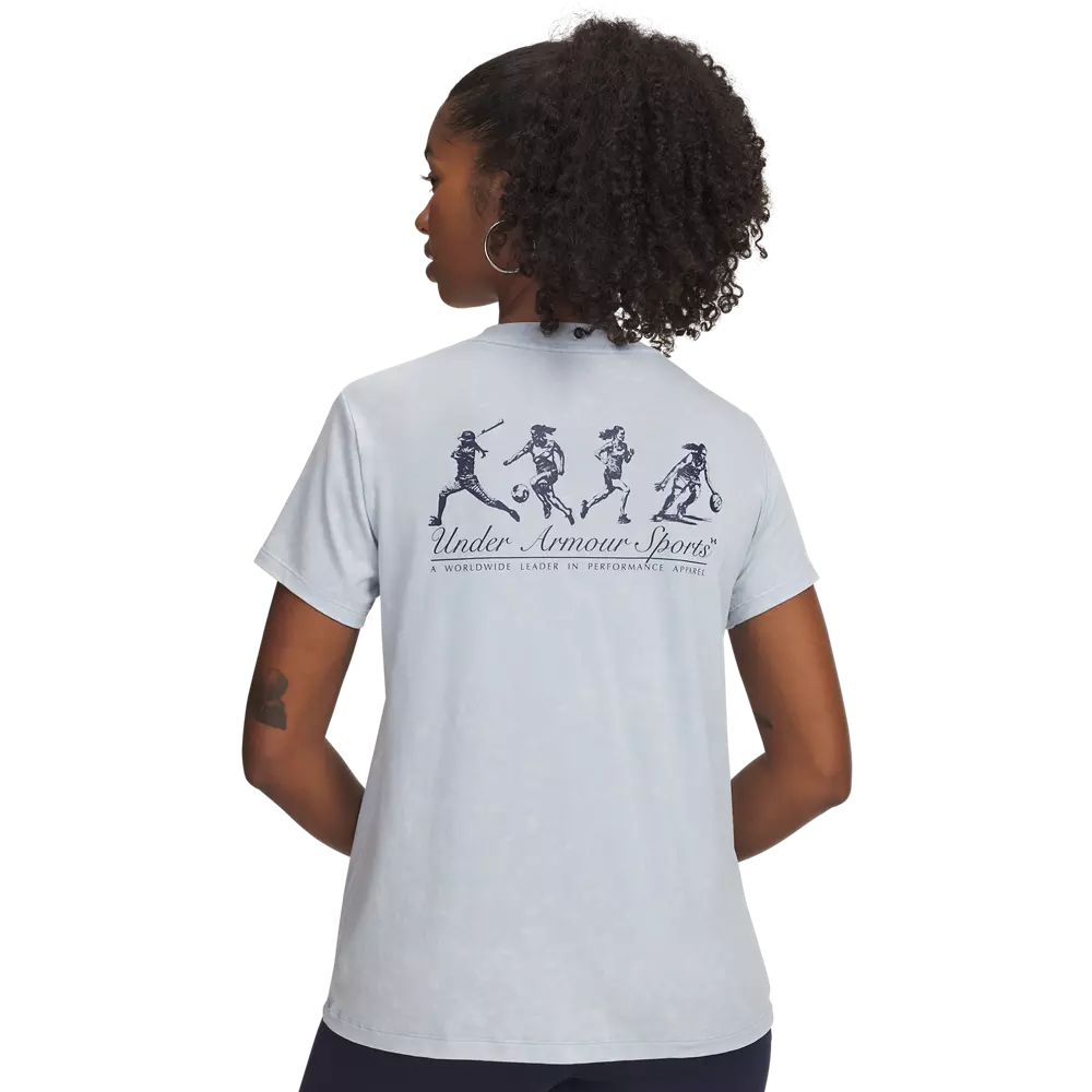 Under Armour Women's Varsity Tee - BLUE
