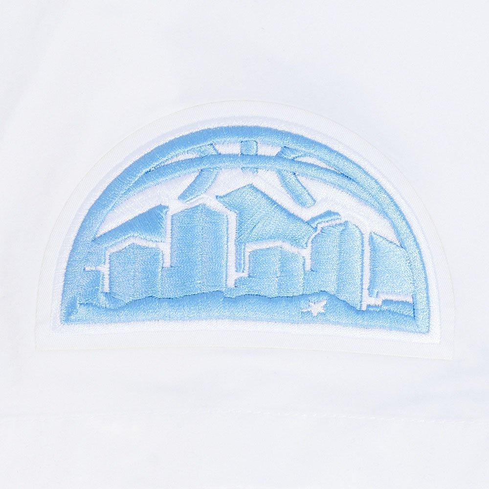 Pro Standard Men's Denver Nuggets Camp Short Sleeve Tee-White - WHITE Thumbnail View 5