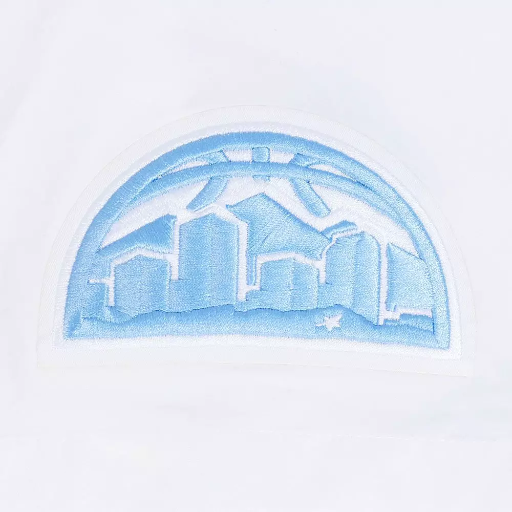 Pro Standard Men's Denver Nuggets Camp Short Sleeve Tee-White - WHITE