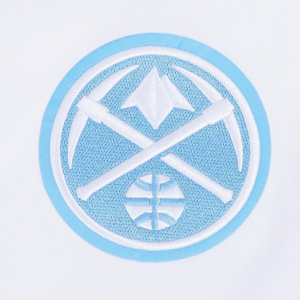 Pro Standard Men's Denver Nuggets Camp Short Sleeve Tee-White - WHITE Thumbnail View 6