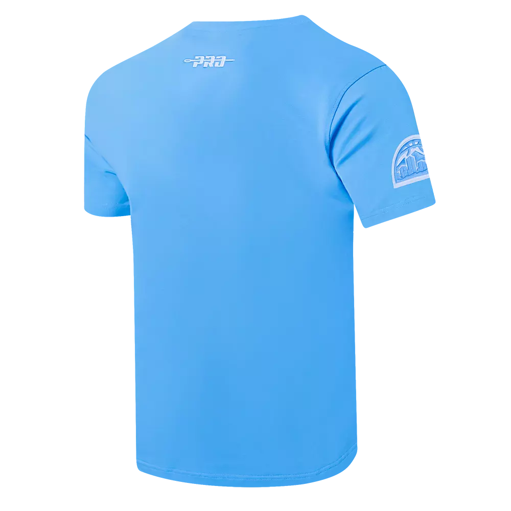 Pro Standard Men's Denver Nuggets City Scape Short Sleeve Tee-Light Blue - LT BLUE