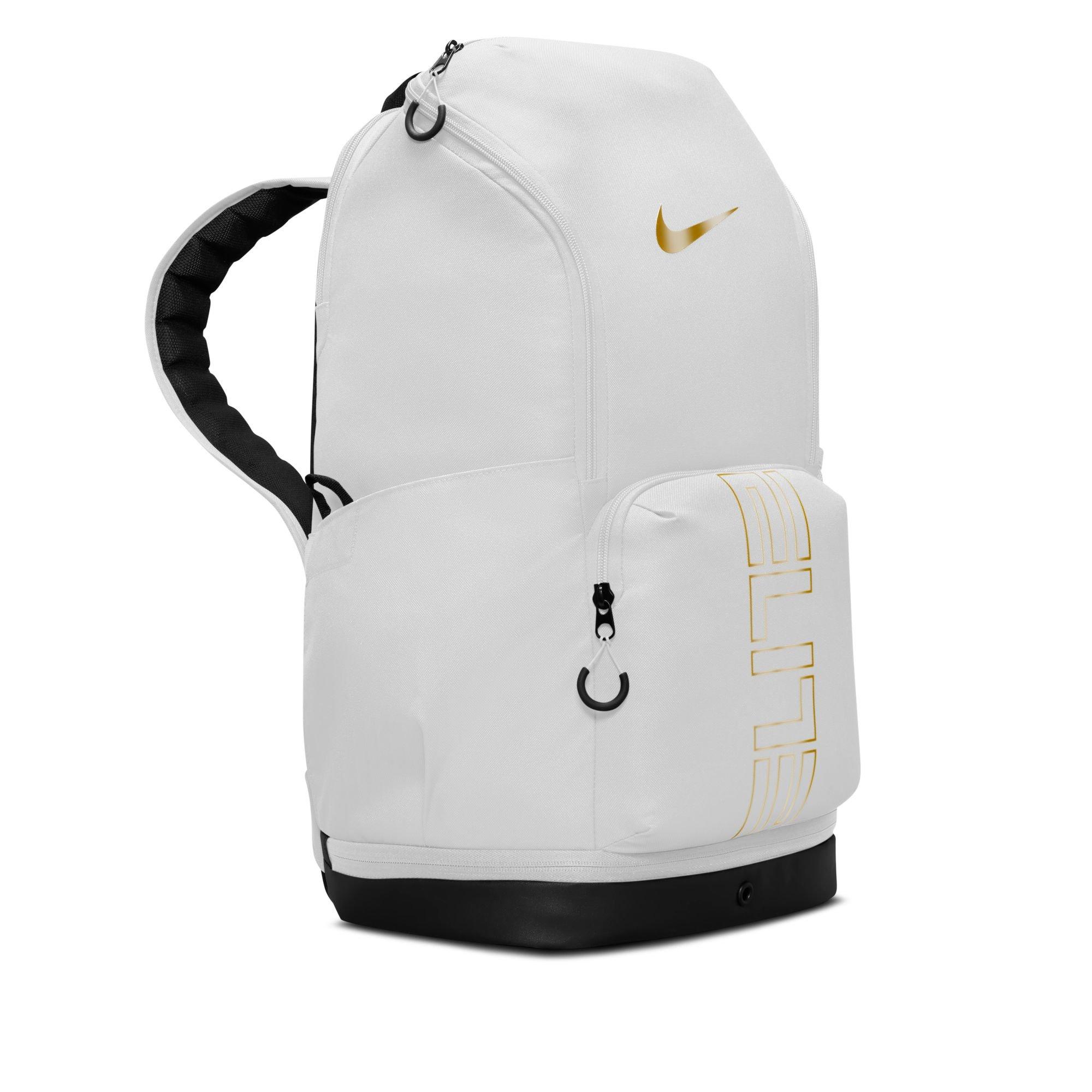 Nike Varsity Elite Backpack-White/Gold