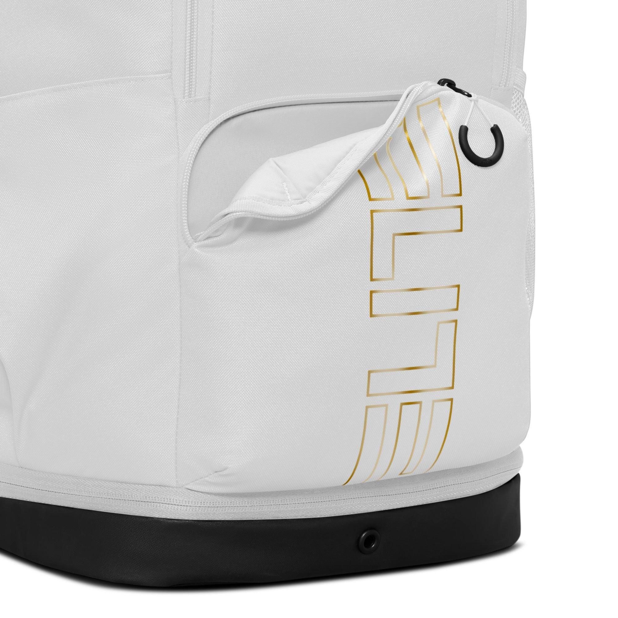 Nike Varsity Elite Backpack-White/Gold
