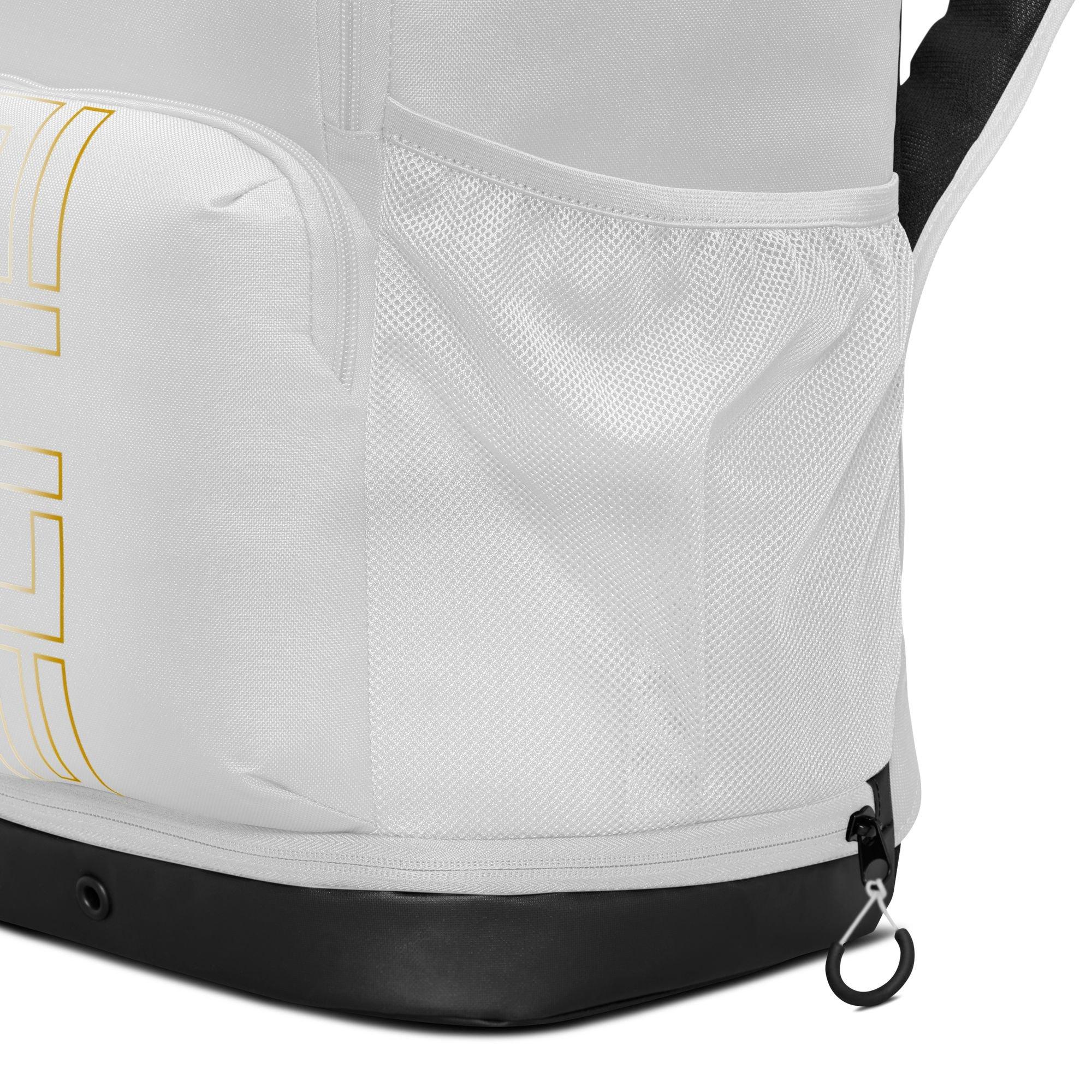 Nike Varsity Elite Backpack-White/Gold