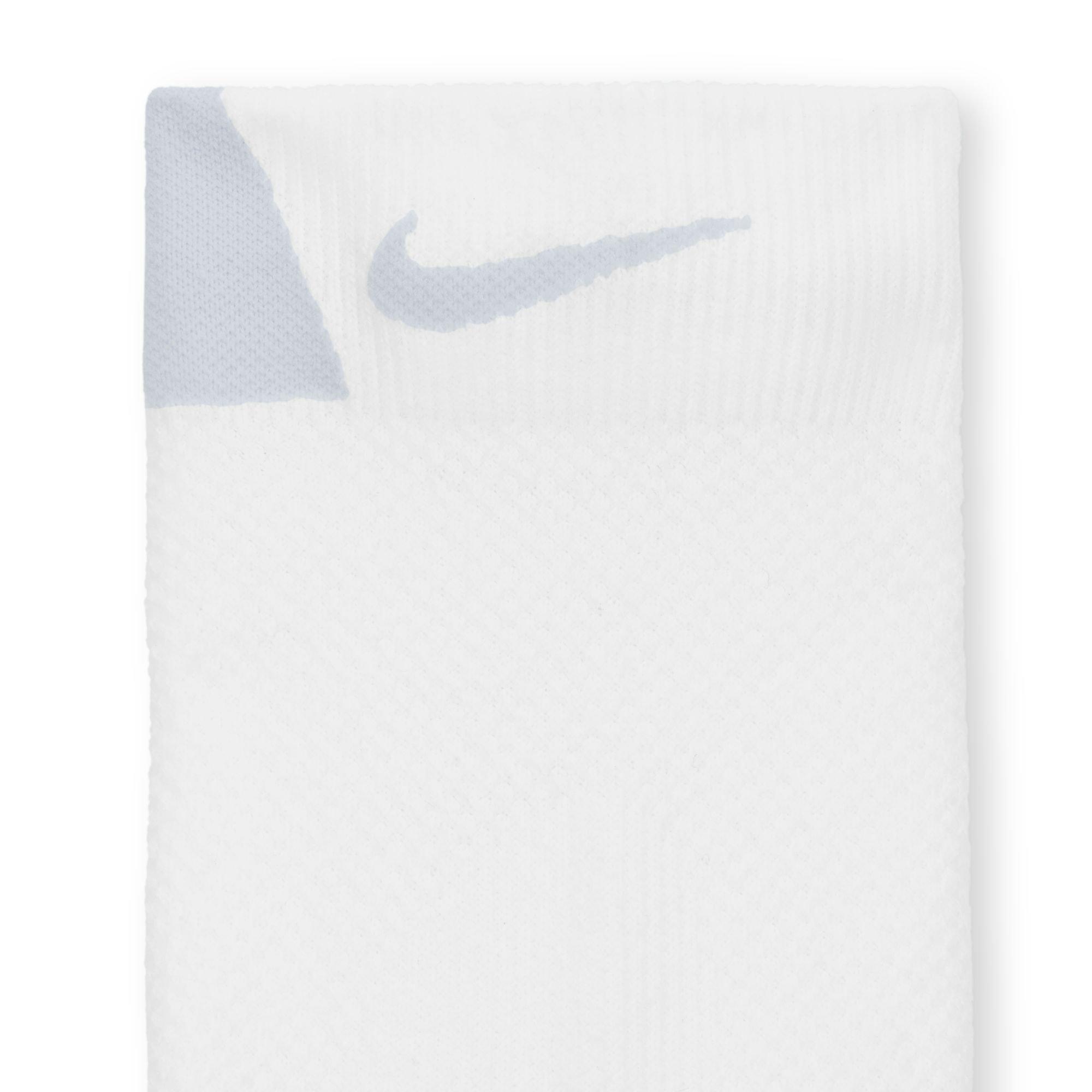 Nike Lightweight Running Micro Crew Socks (1 Pair) - WHITE Thumbnail View 4