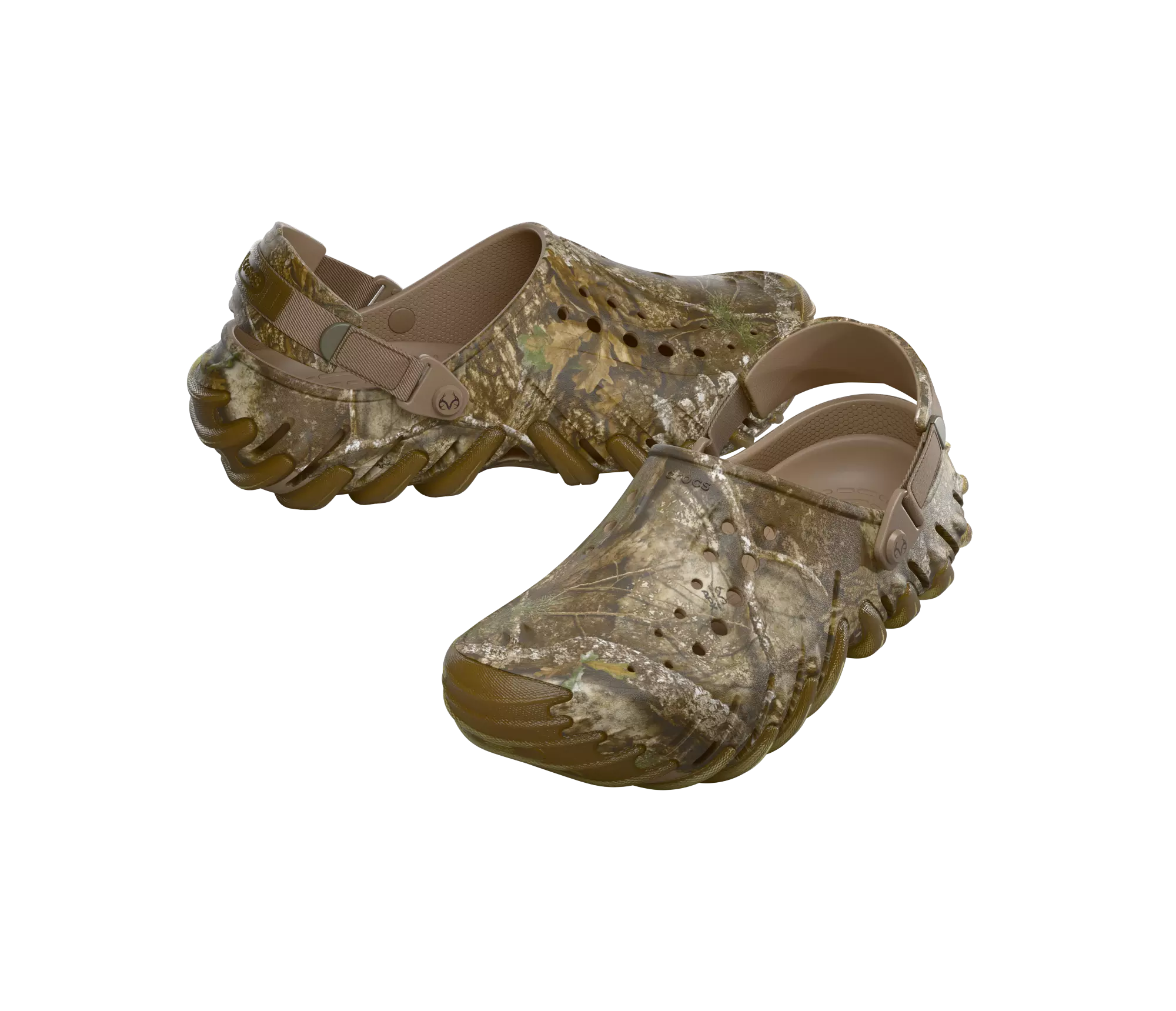Crocs Echo RO "RealTree" Unisex Clog - GREEN/BROWN
