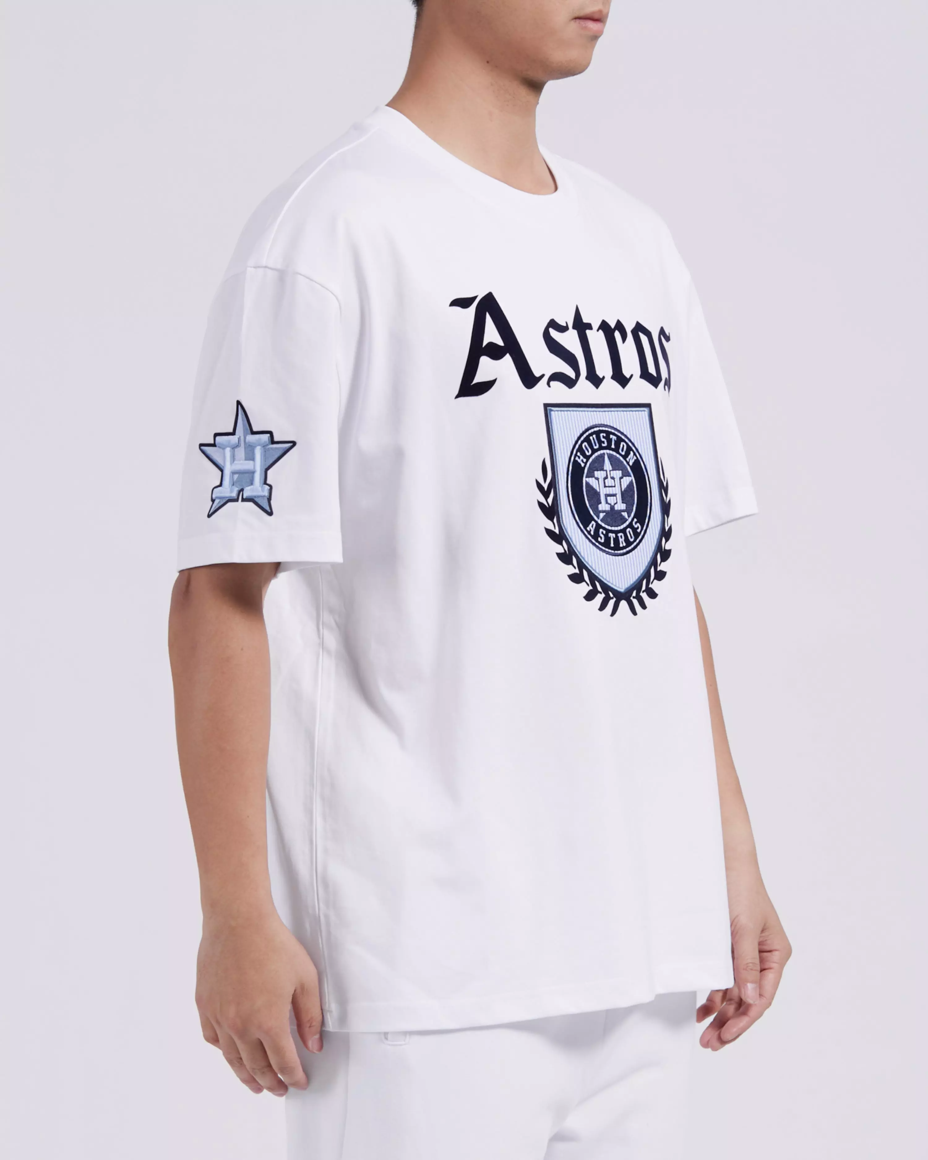 Pro Standard Houston Astros Country Club Short Sleeve Tee-White - WHITE