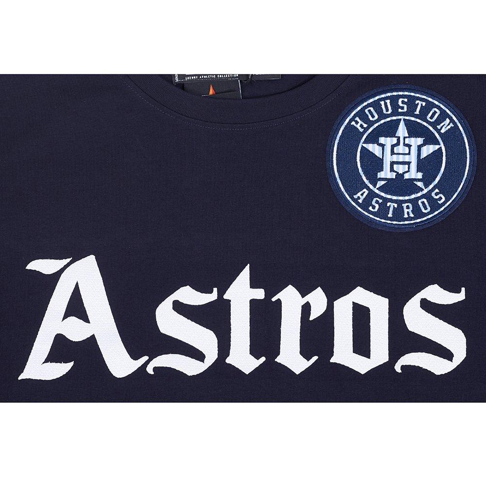 Pro Standard Houston Astros Country Club Striped Short Sleeve Tee-Navy - NAVY Thumbnail View 7