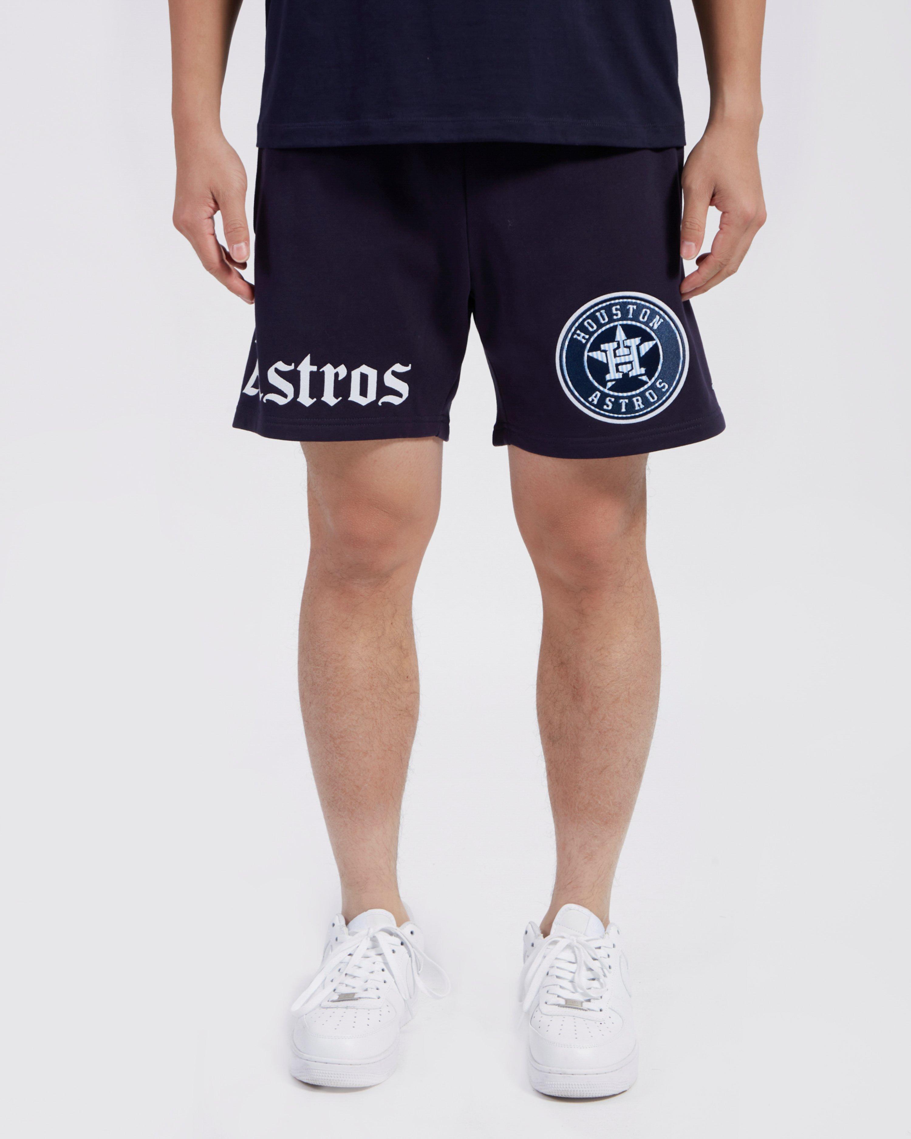 Pro Standard Houston Astros Country Club Fleece Shorts-Navy - NAVY Thumbnail View 1