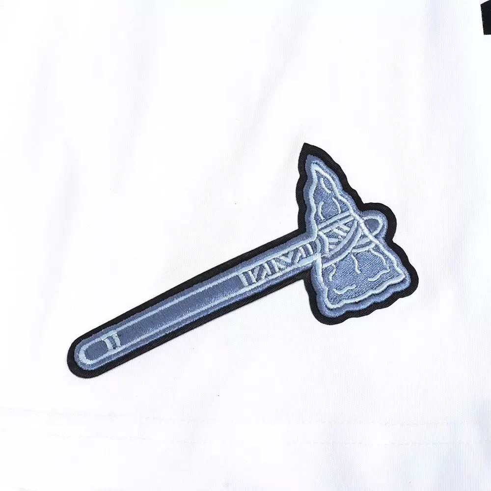 Pro Standard Atlanta Braves Country Club Short Sleeve Tee-White - WHITE